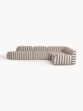 Galeriebild 1 - Modulares Gestreiftes XL-Ecksofa Wolke mit Chaiselongue