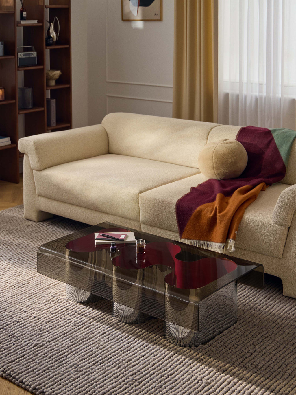 Couchtisch Jouri mit Glasplatte