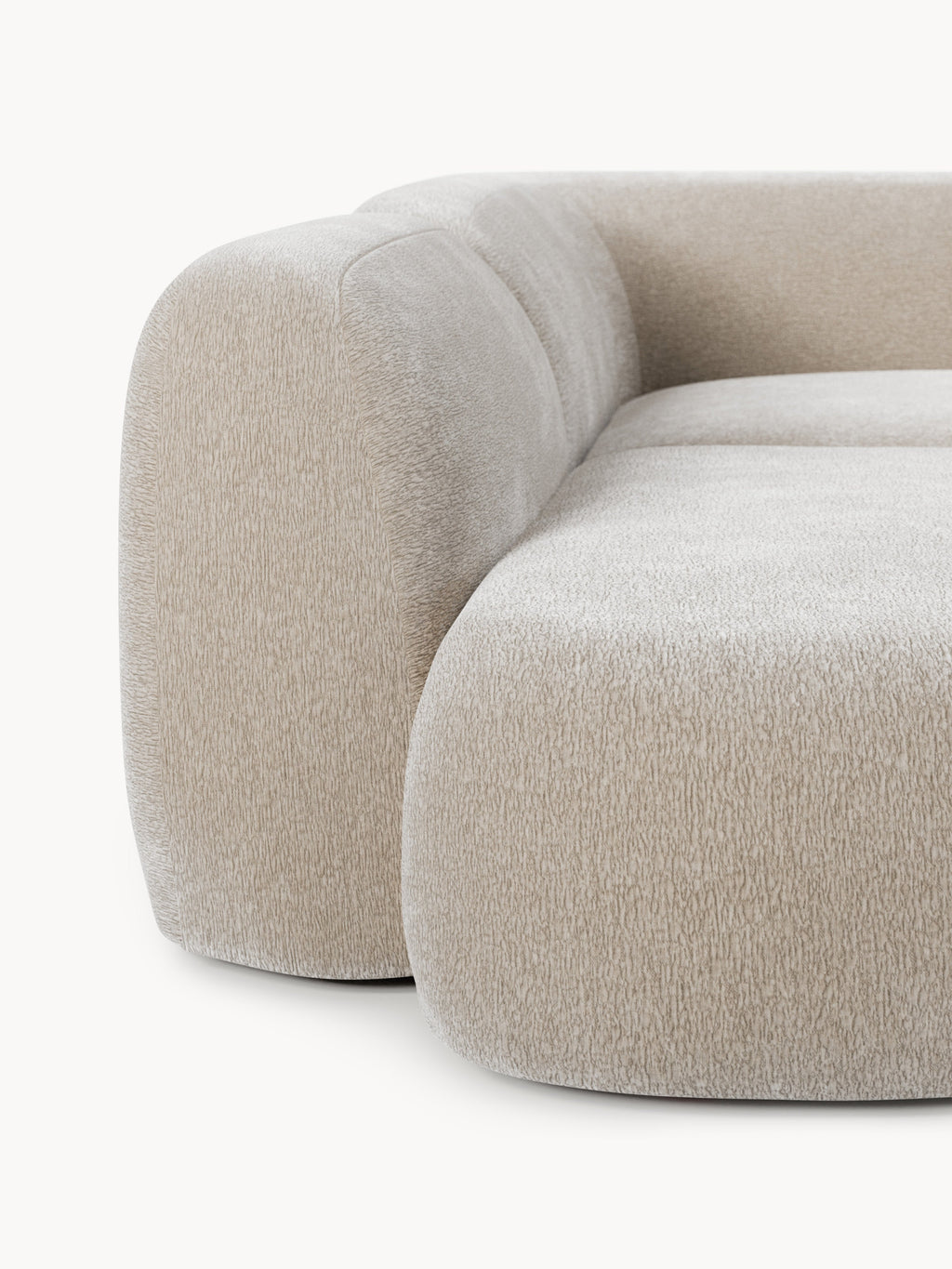 Modulares XL-Ecksofa Wolke mit Chaiselongue