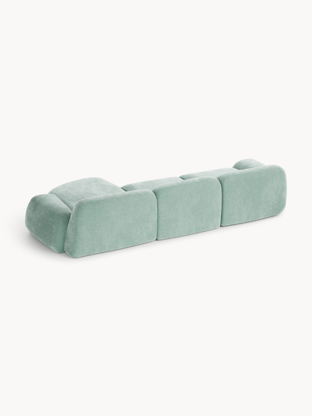 Modulares Teddy-Ecksofa Wolke (4-Sitzer)