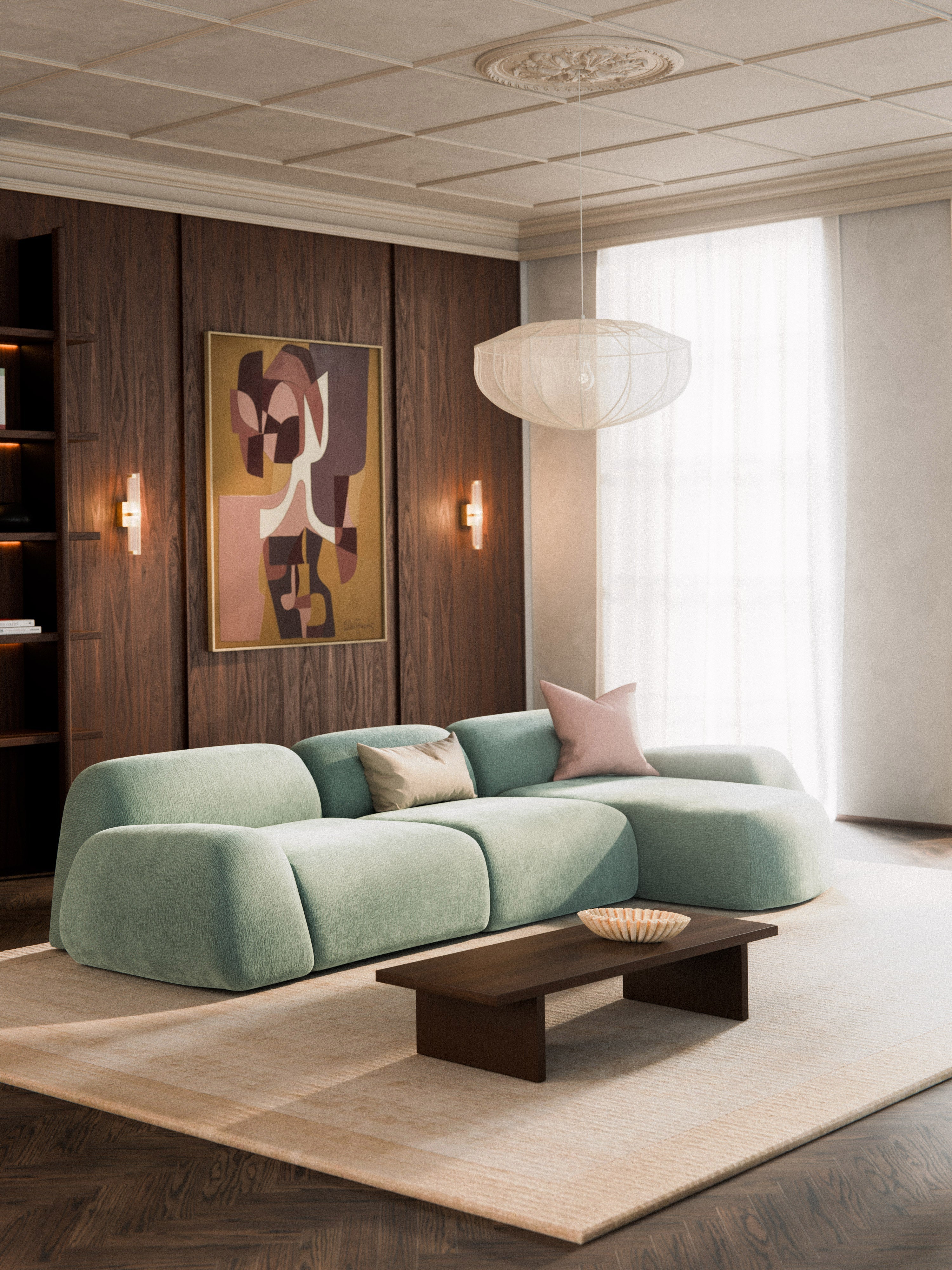 Modulares Teddy-Ecksofa Wolke (4-Sitzer)