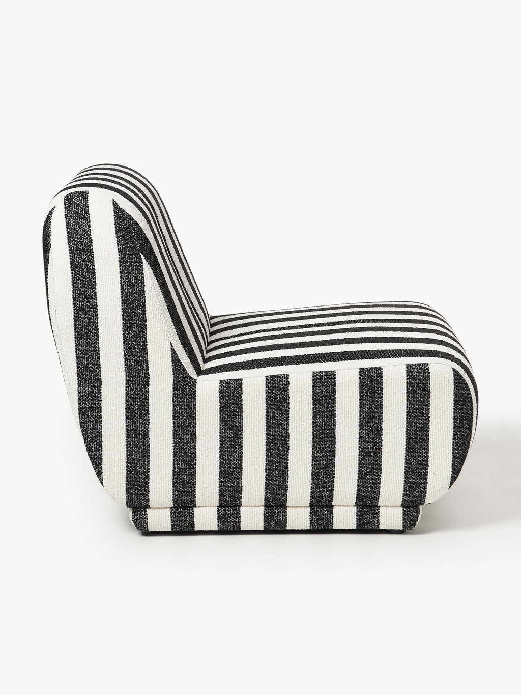 Gestreifter Bouclé-Loungesessel Emie