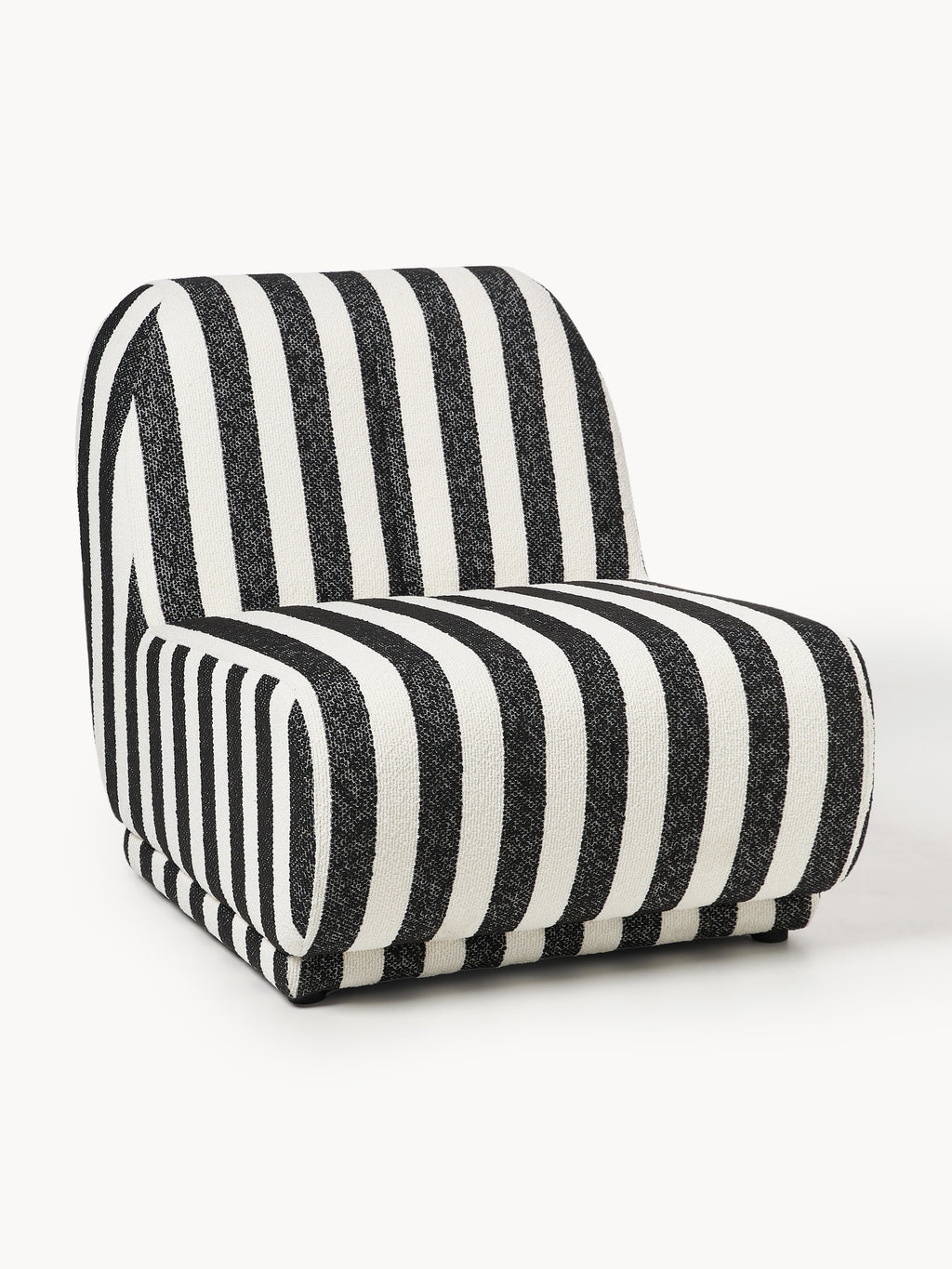 Galeriebild 1 - Gestreifter Bouclé-Loungesessel Emie