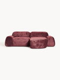 Galeriebild 1 - Modulares Teddy-Bouclé-Ecksofa Wolke (3-Sitzer)