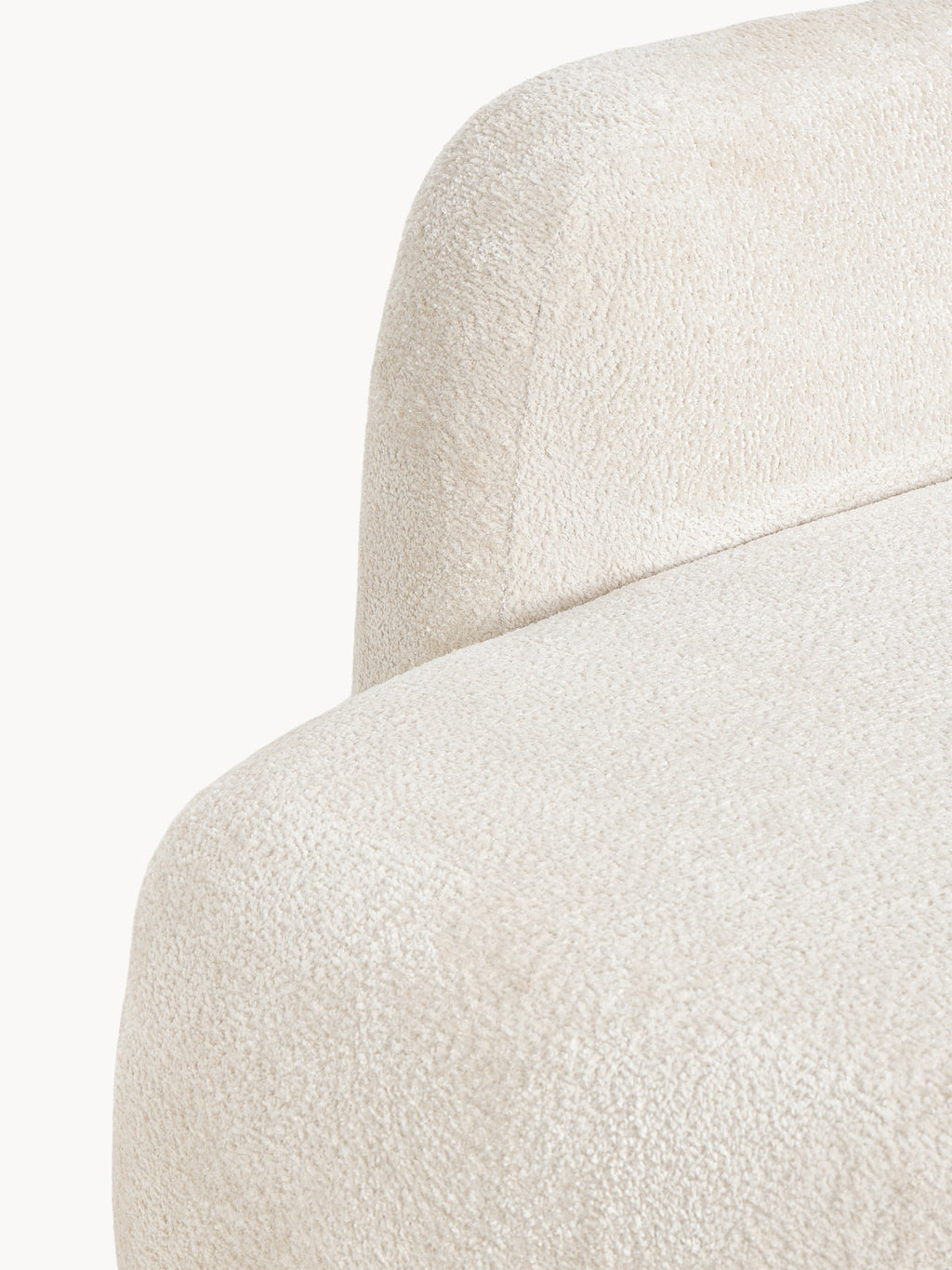 Modulares Teddy-Bouclé-Ecksofa Wolke (4-Sitzer) mit Chaiselongue