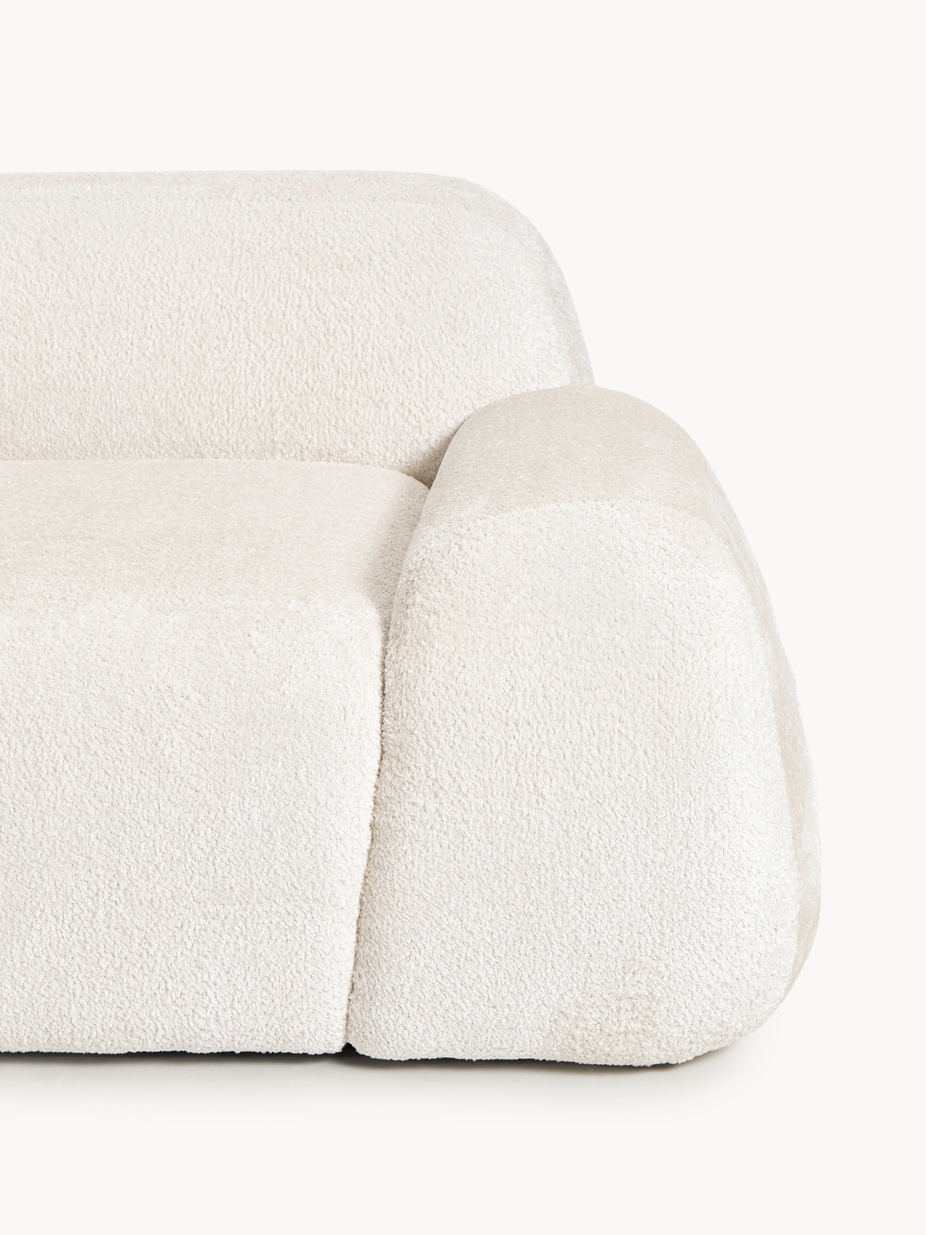 Modulares Teddy-Bouclé-Ecksofa Wolke (4-Sitzer) mit Chaiselongue