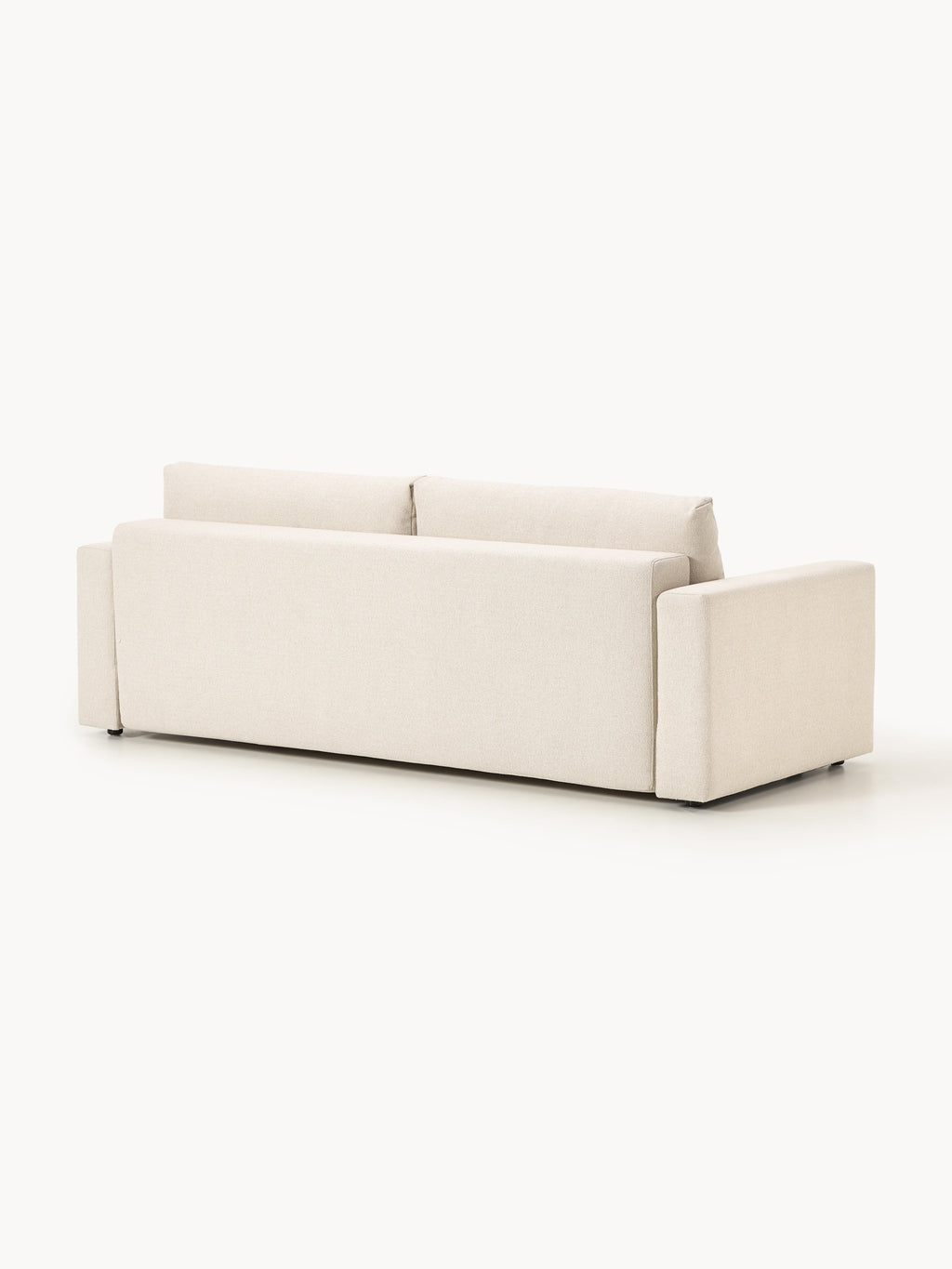 Bouclé-Schlafsofa Tasha (3-Sitzer) mit Stauraum
