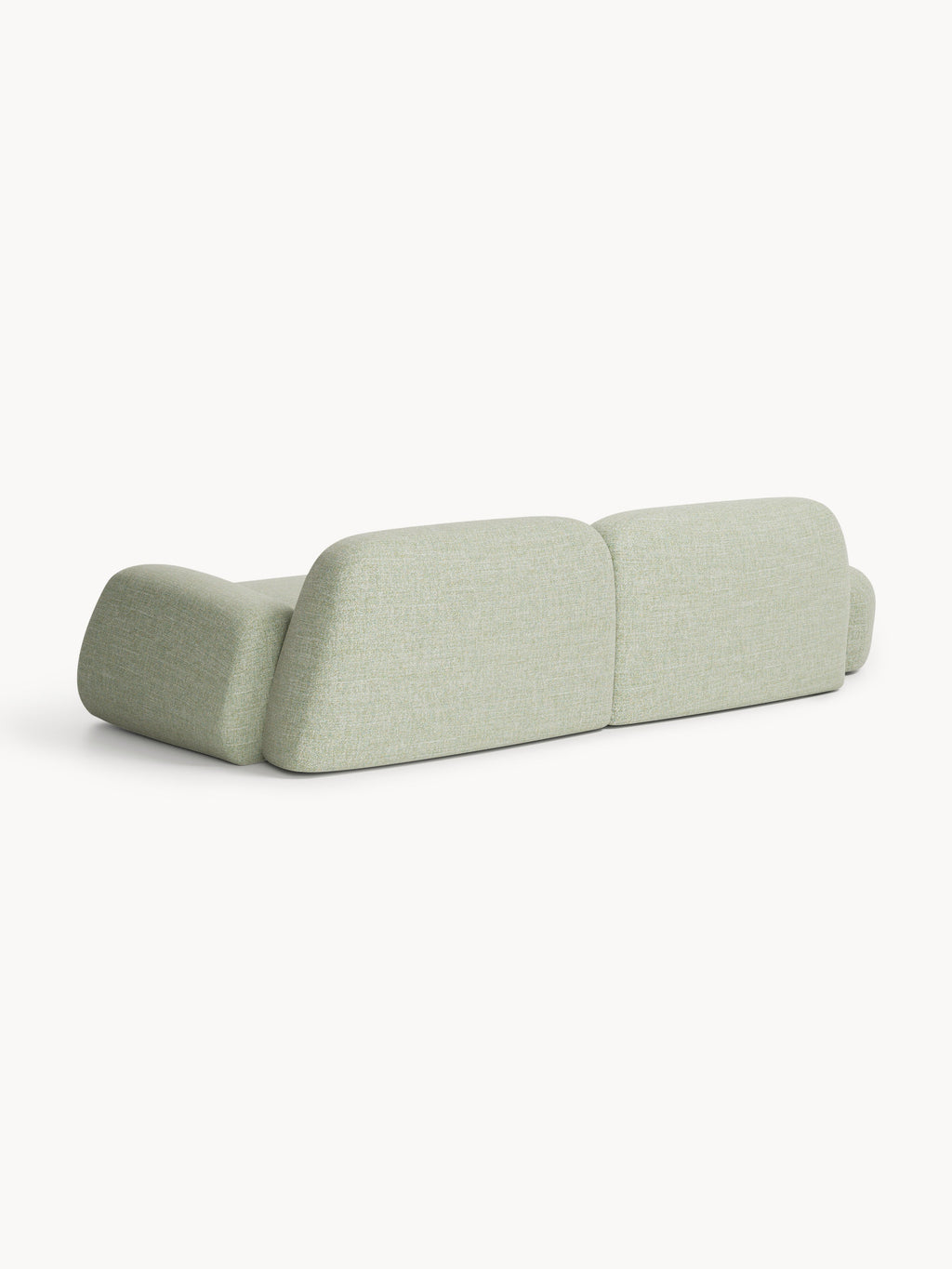 Modulare Bouclé-Chaise Wolke (3-Sitzer)