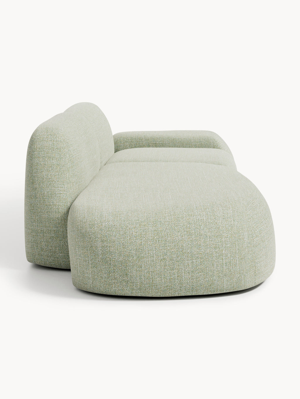 Modulare Bouclé-Chaise Wolke (3-Sitzer)