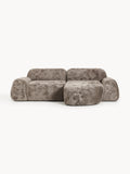 Galeriebild 1 - Modulares Teddy-Bouclé-Ecksofa Wolke (3-Sitzer)