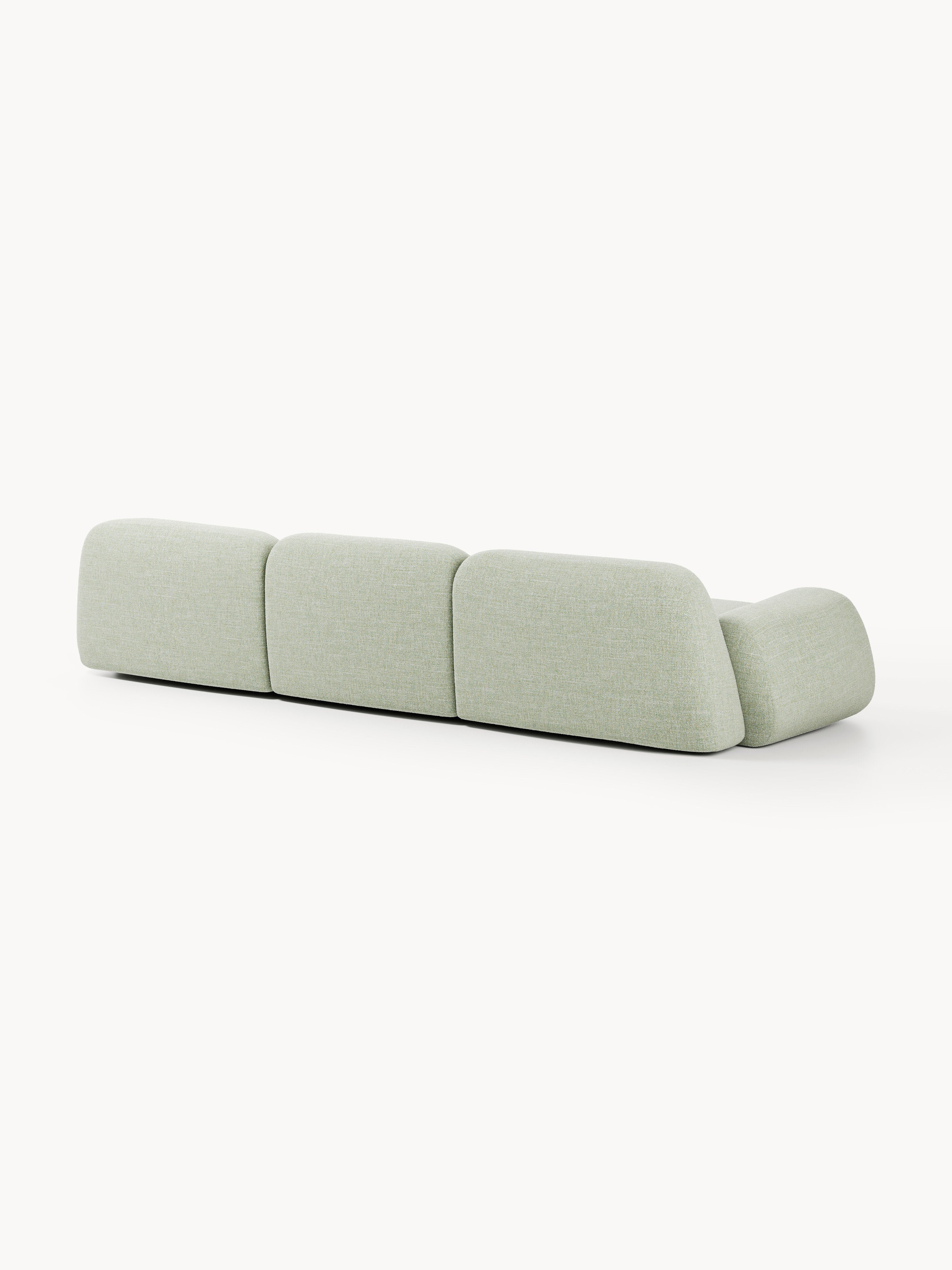 Modulares Bouclé-Sofa Wolke (4-Sitzer)