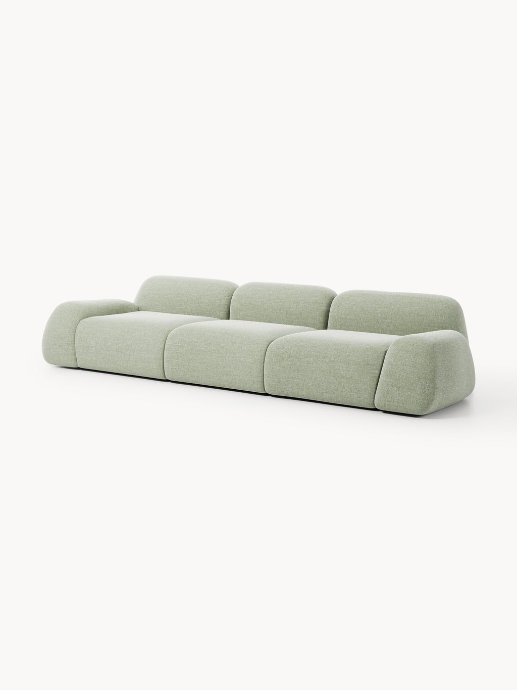 Modulares Bouclé-Sofa Wolke (4-Sitzer)