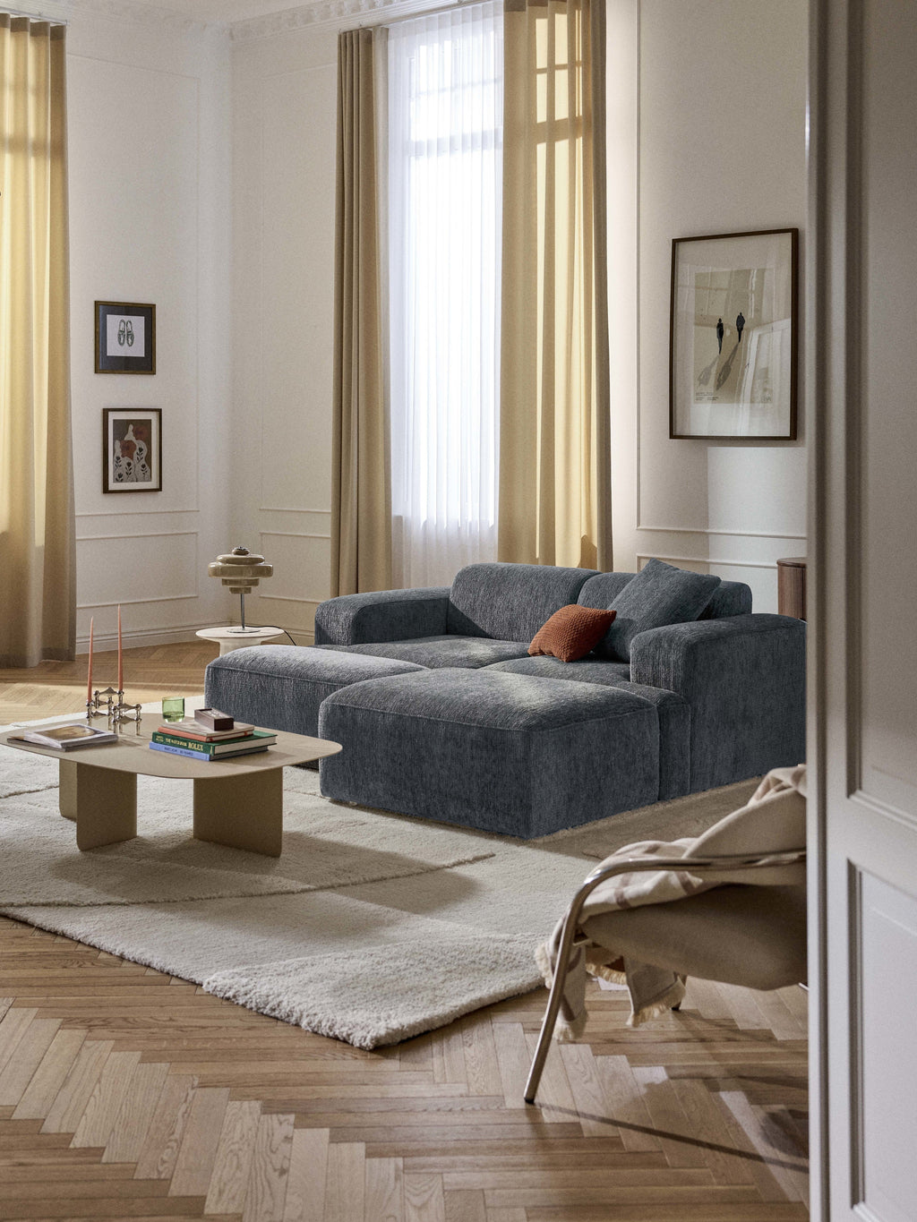 Sofa-Hocker Melva, B 99 x T 72 cm