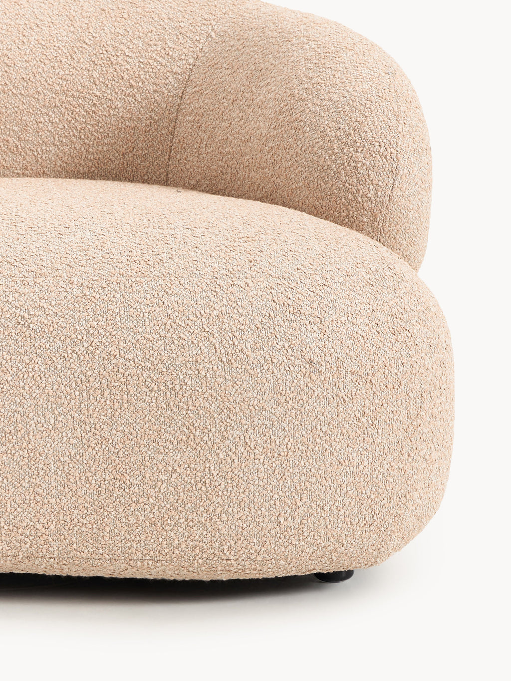Bouclé-Loungesessel Alba