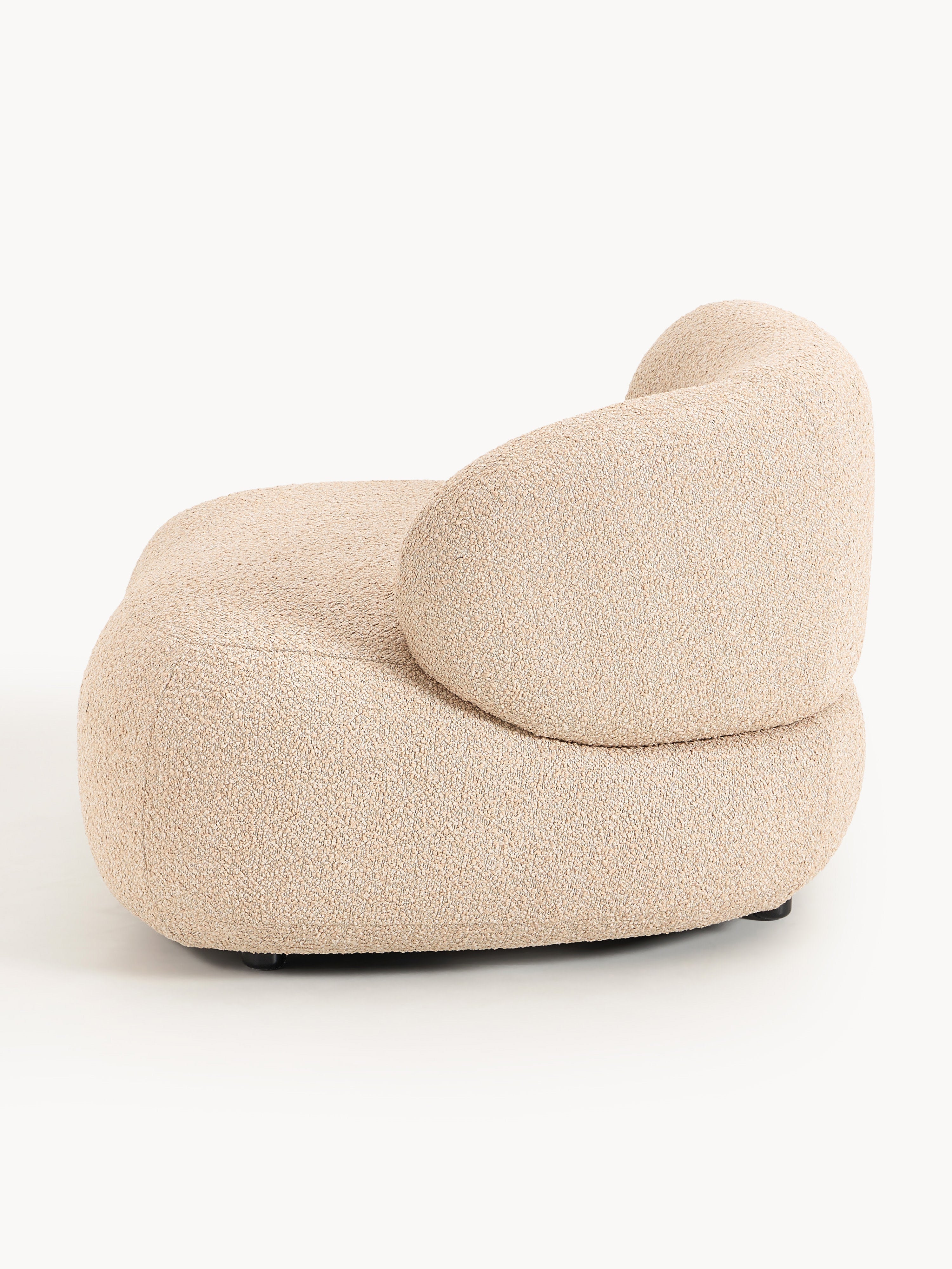 Bouclé-Loungesessel Alba