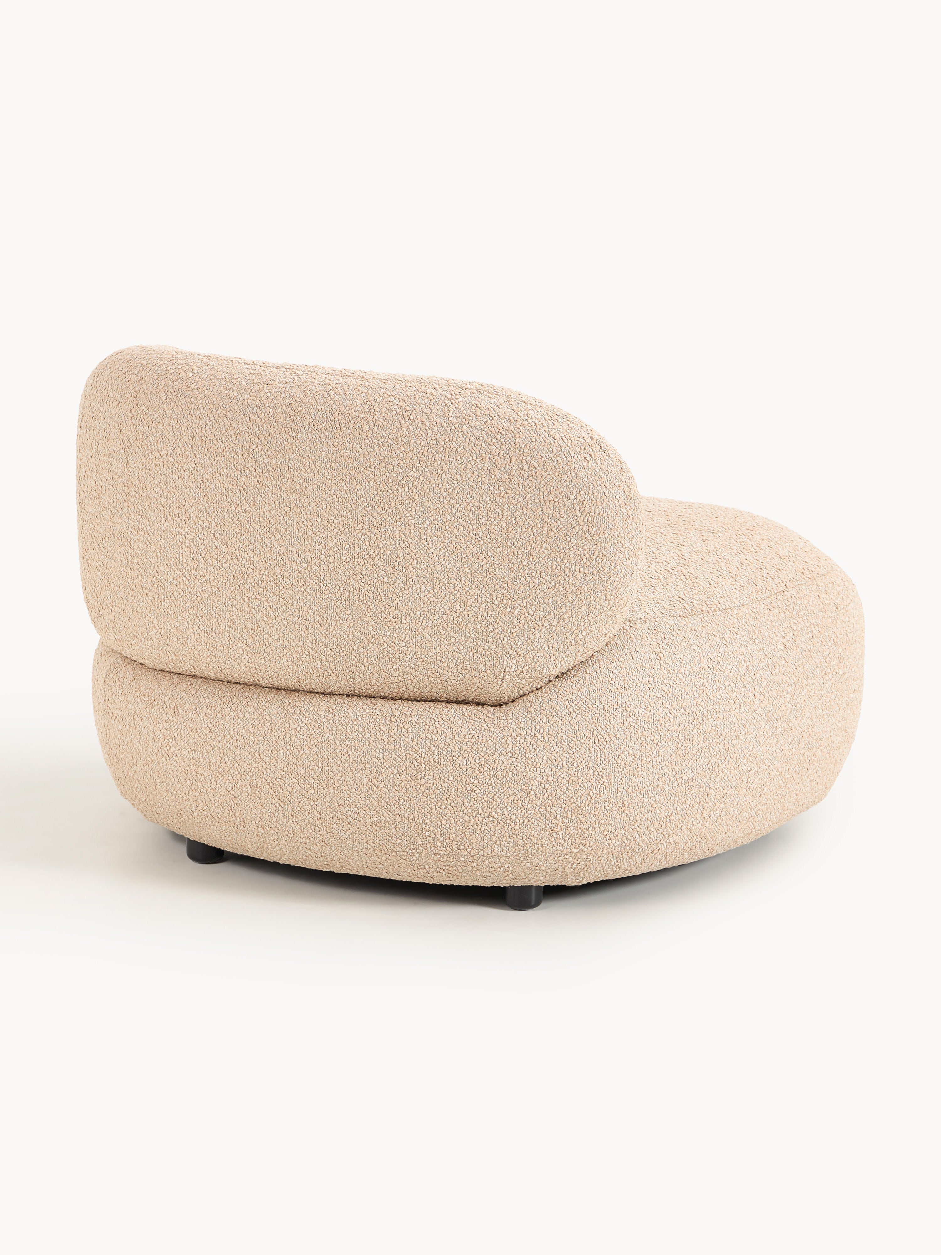 Bouclé-Loungesessel Alba