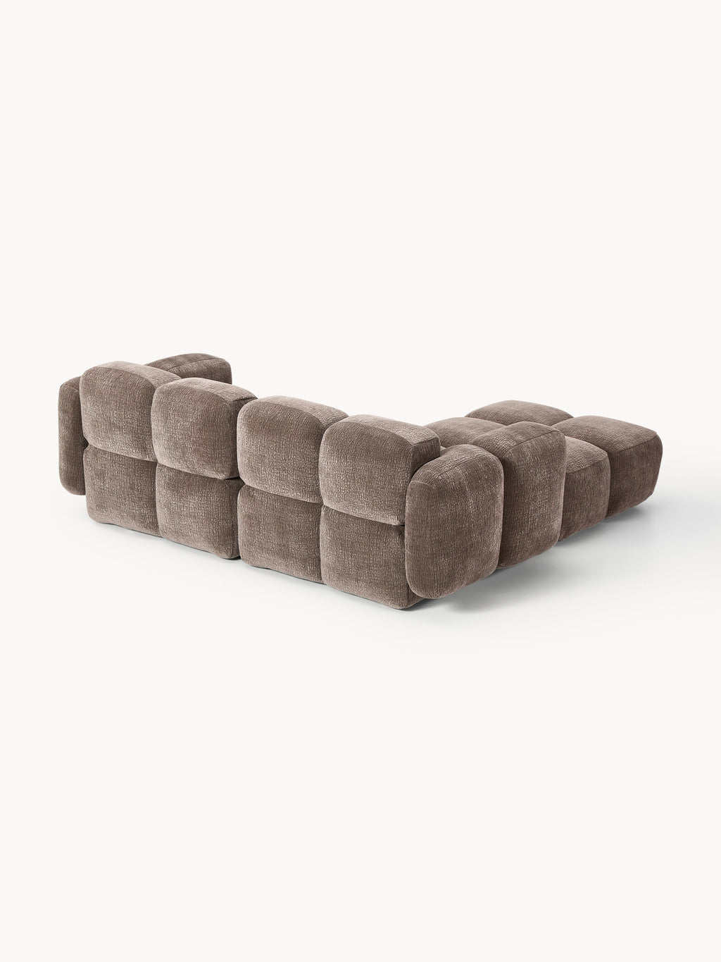 Modulares Sofa Tayla (3-Sitzer) mit Hocker (links/rechts)