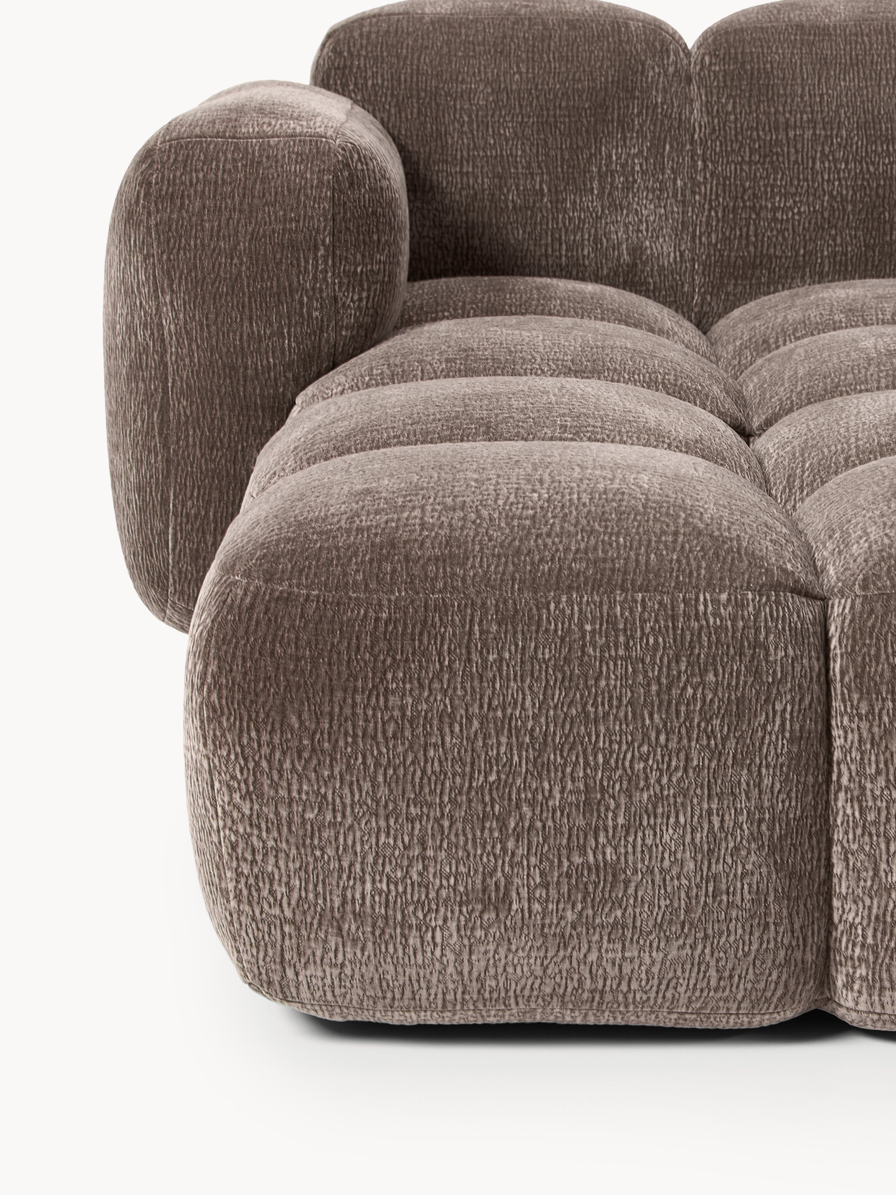 Modulares Sofa Tayla (3-Sitzer) mit Hocker (links/rechts)