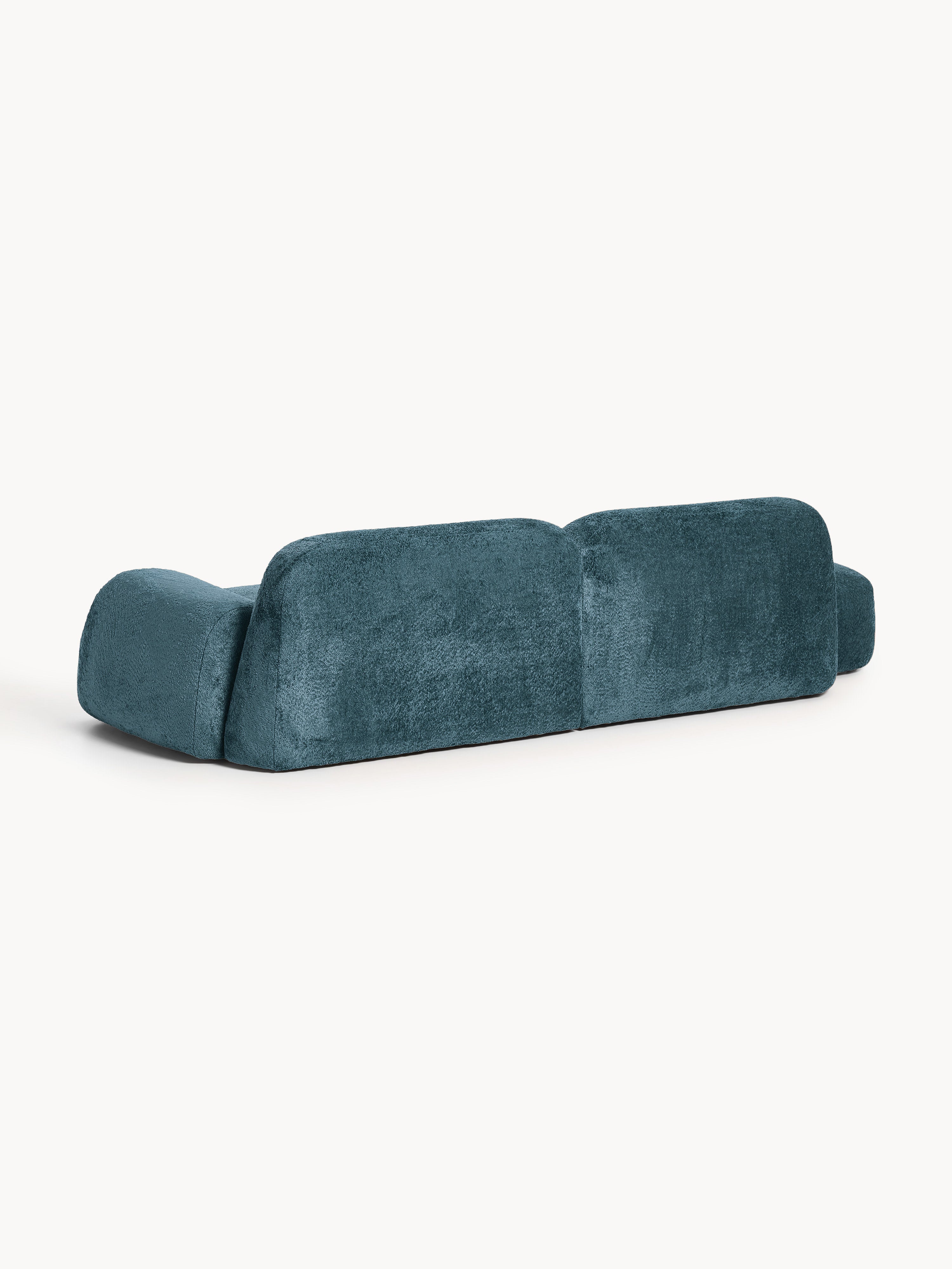 Modulare Teddy-Bouclé-Chaise Wolke (3-Sitzer)