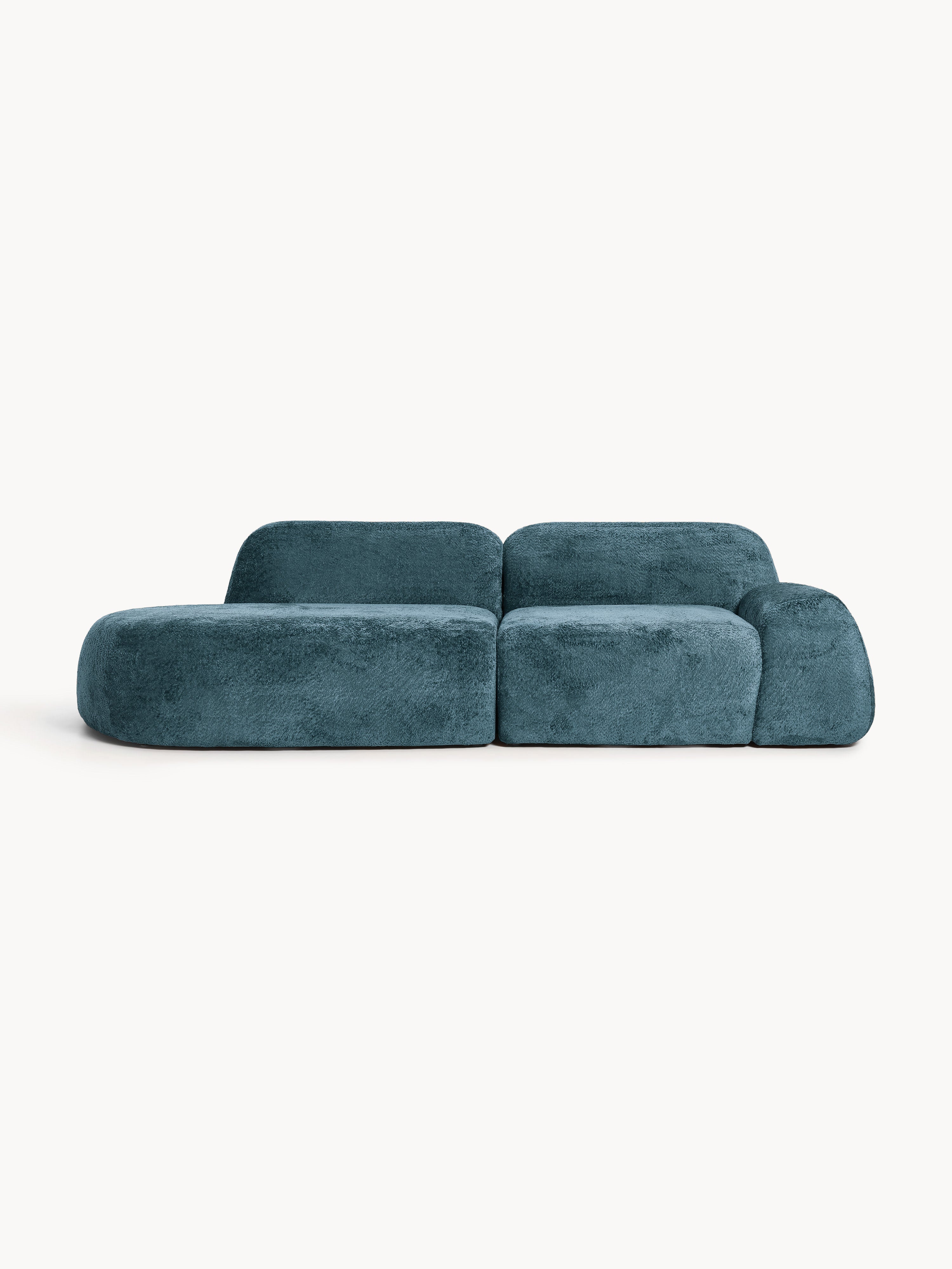 Galeriebild 1 - Modulare Teddy-Bouclé-Chaise Wolke (3-Sitzer)