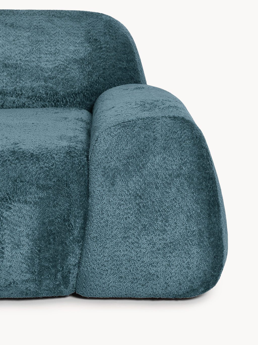 Modulare Teddy-Bouclé-Chaise Wolke (3-Sitzer)
