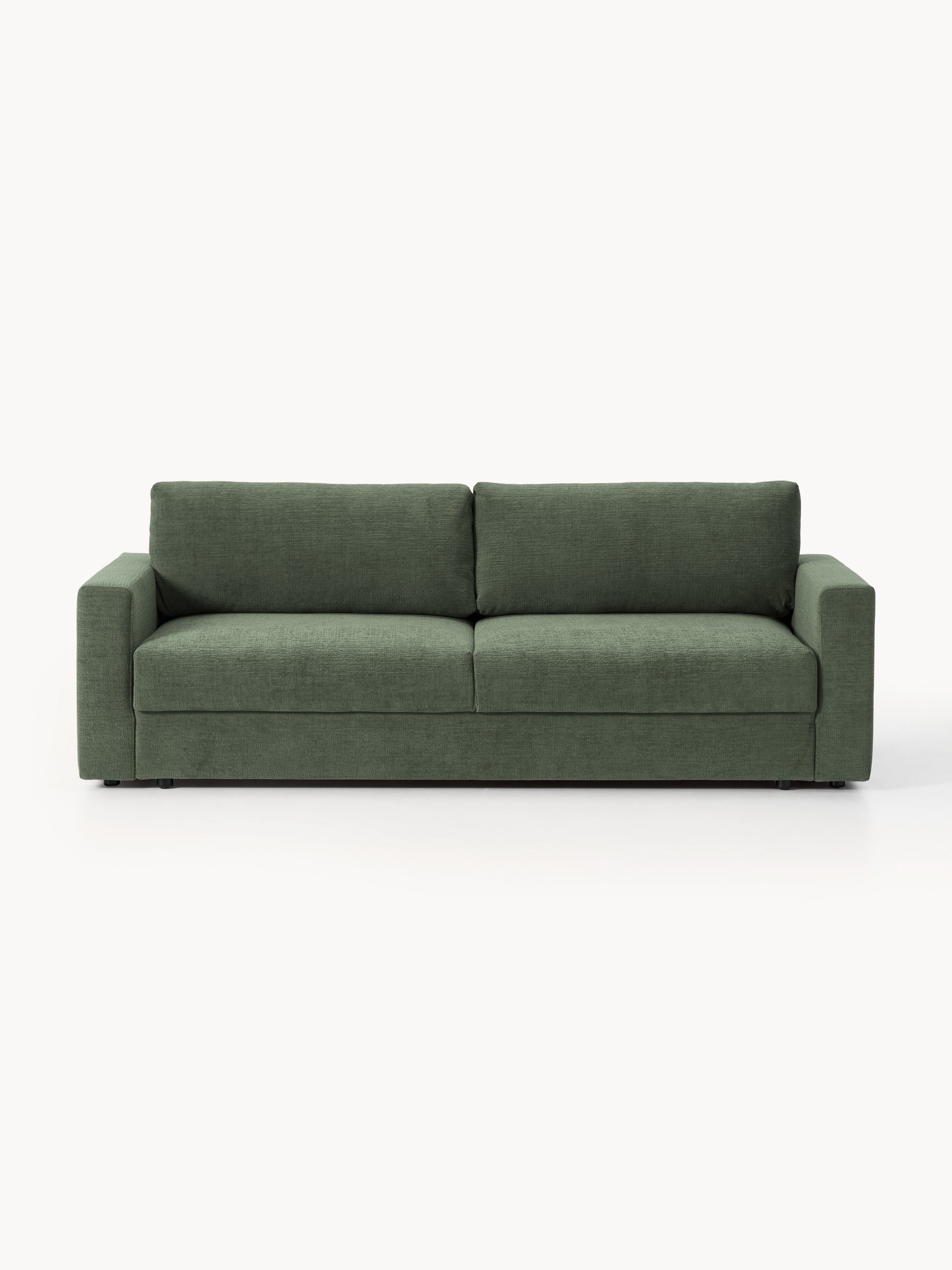 Galeriebild 1 - Samt-Schlafsofa Tasha (3-Sitzer) mit Stauraum
