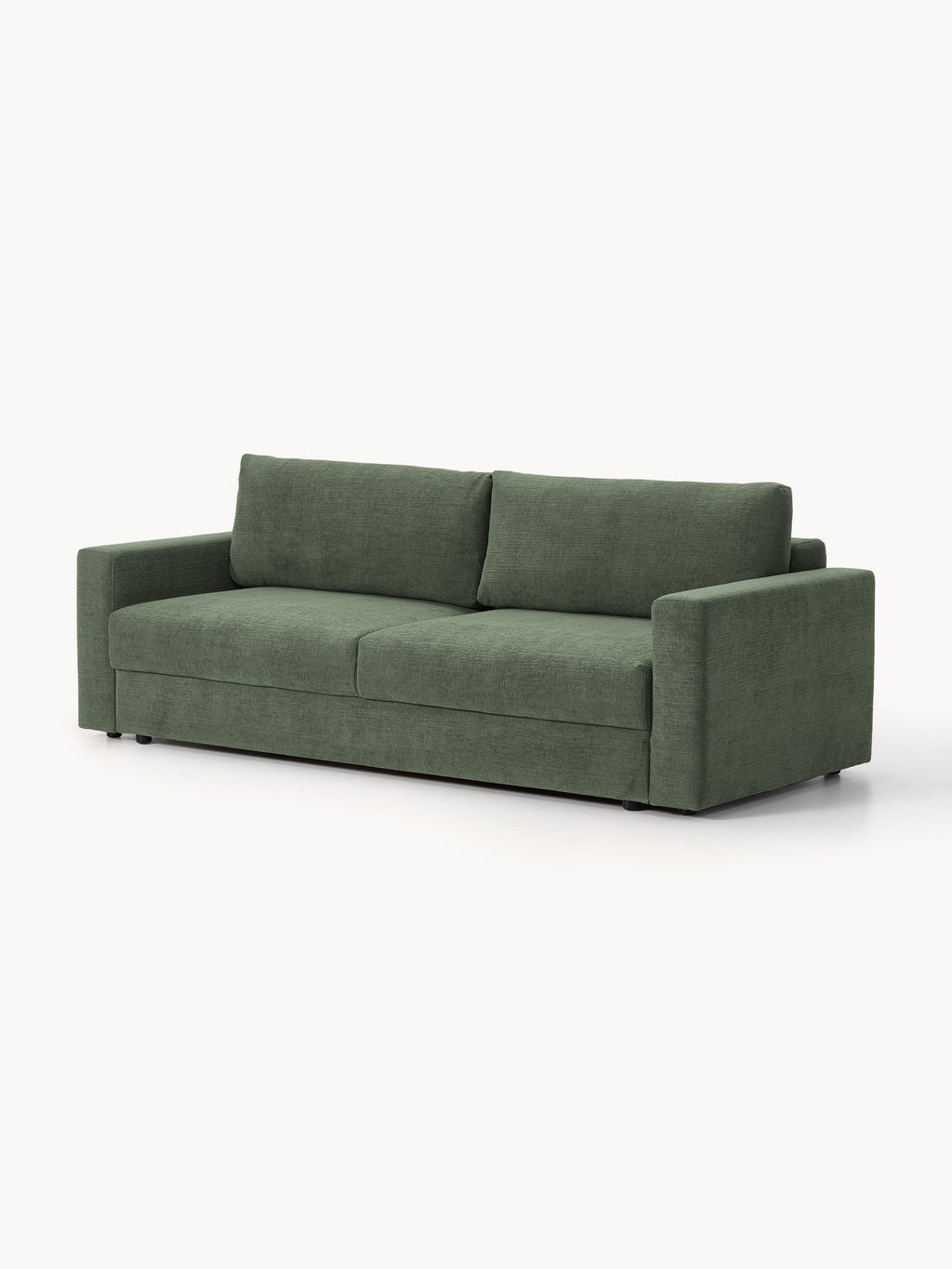 Samt-Schlafsofa Tasha (3-Sitzer) mit Stauraum