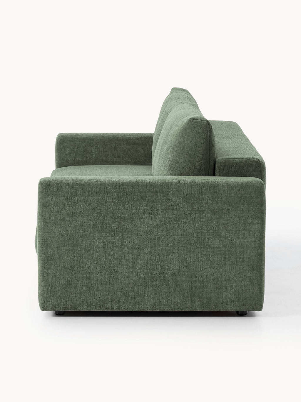 Samt-Schlafsofa Tasha (3-Sitzer) mit Stauraum