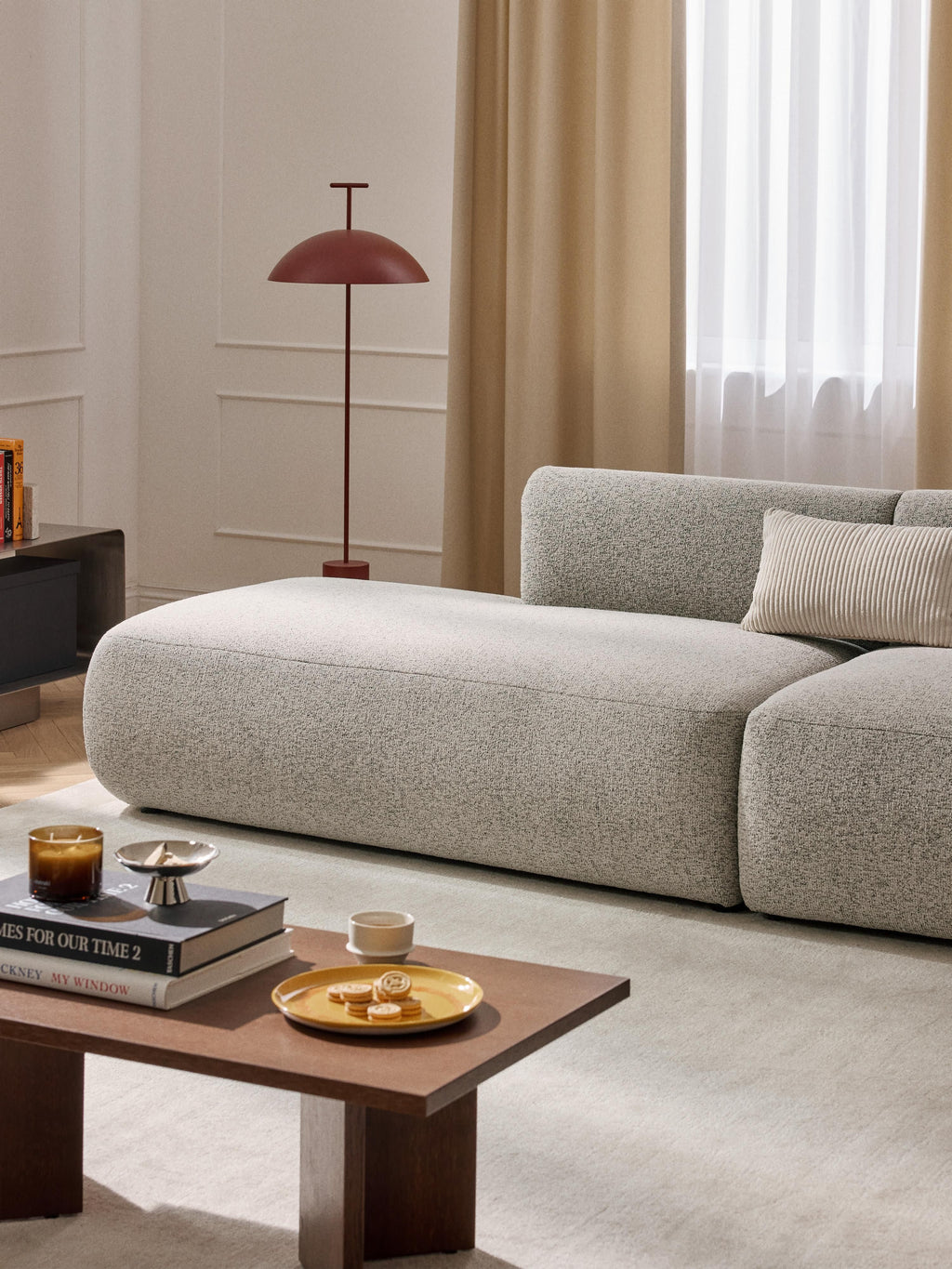 Bouclé-Chaise-Modul Sofia