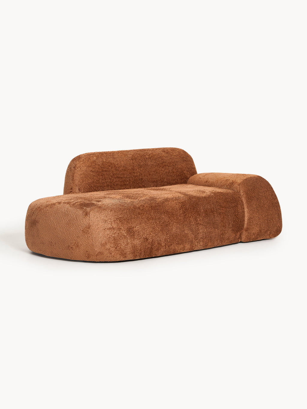Teddy-Bouclé-Sofa Wolke (2-Sitzer) mit Chaiselongue