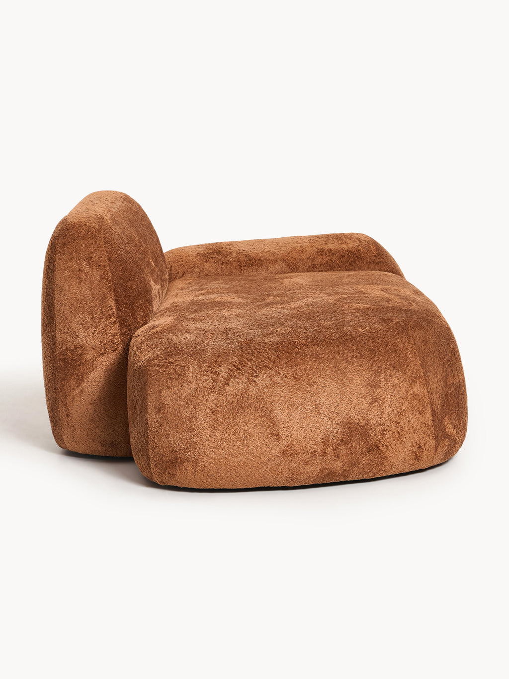 Teddy-Bouclé-Sofa Wolke (2-Sitzer) mit Chaiselongue