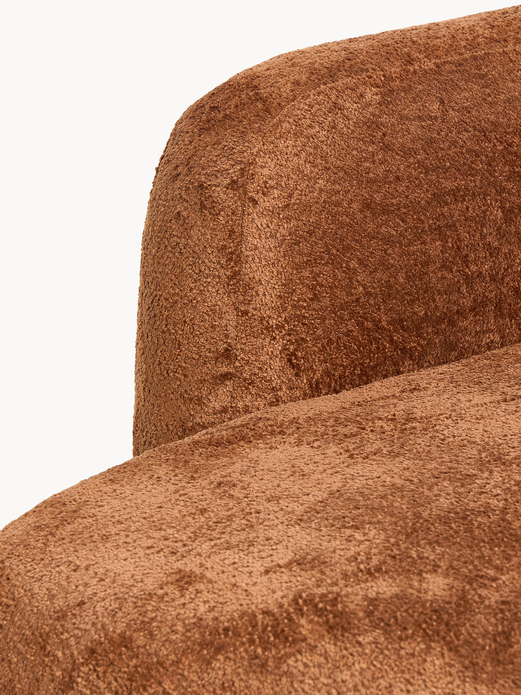 Teddy-Bouclé-Sofa Wolke (2-Sitzer) mit Chaiselongue