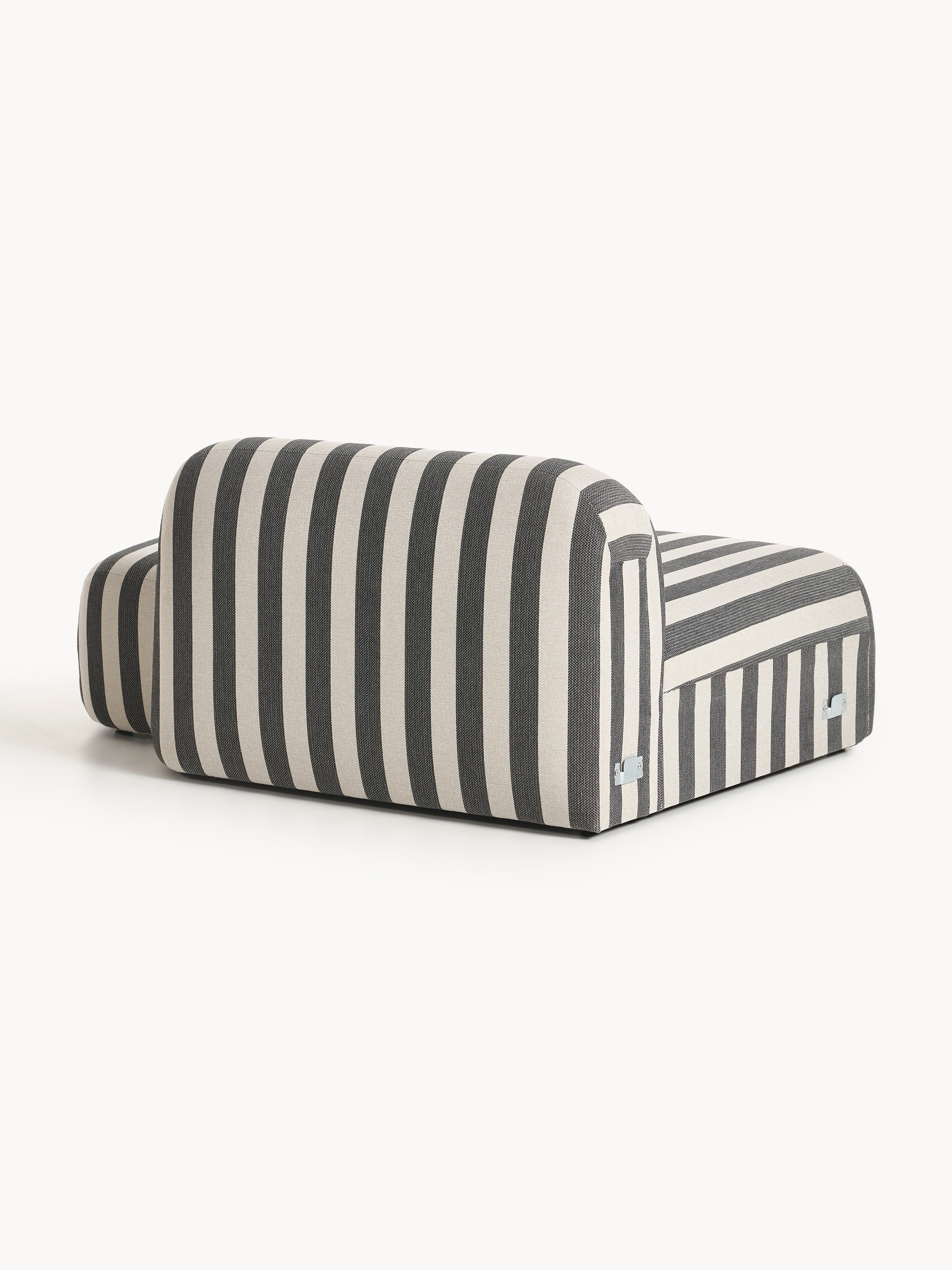 Gestreifte Chaise Wolke