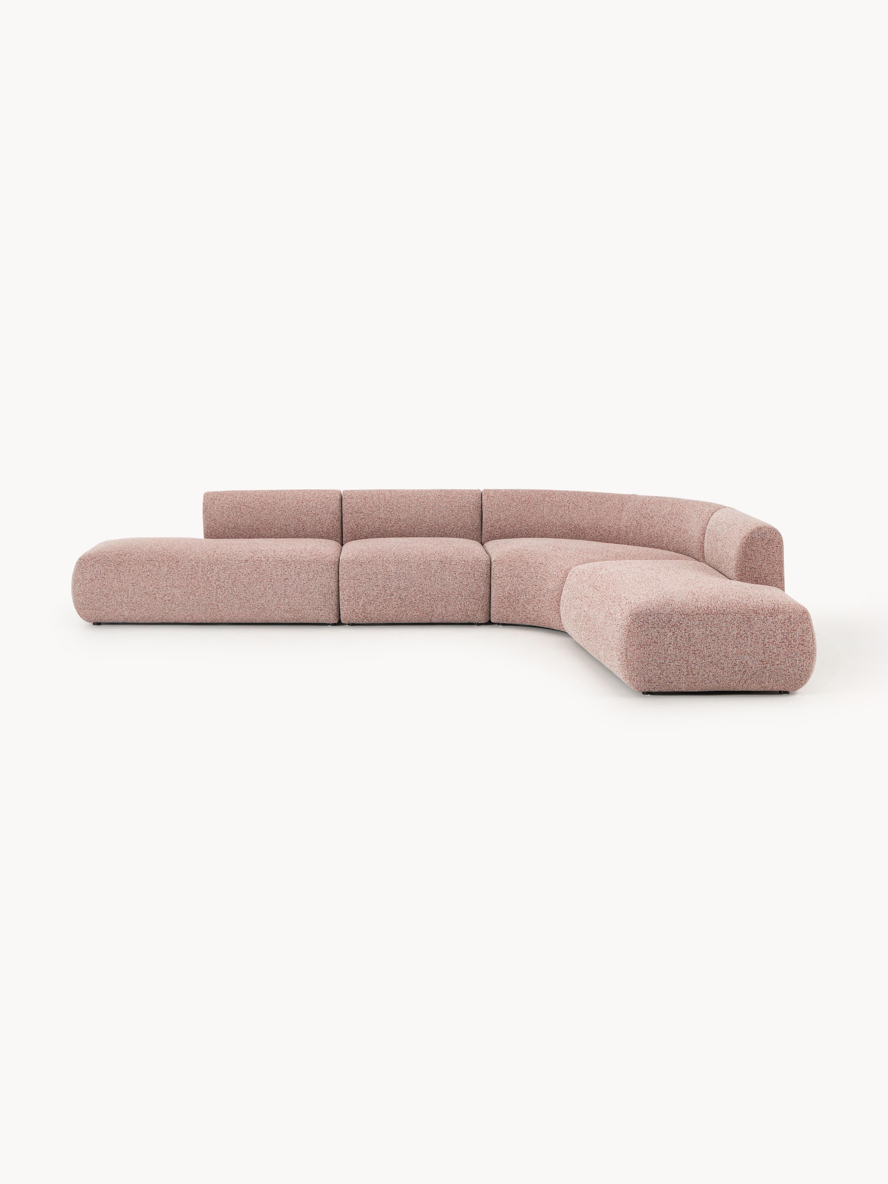 Galeriebild 1 - Modulares Bouclé-Ecksofa Sofia (4-Sitzer)
