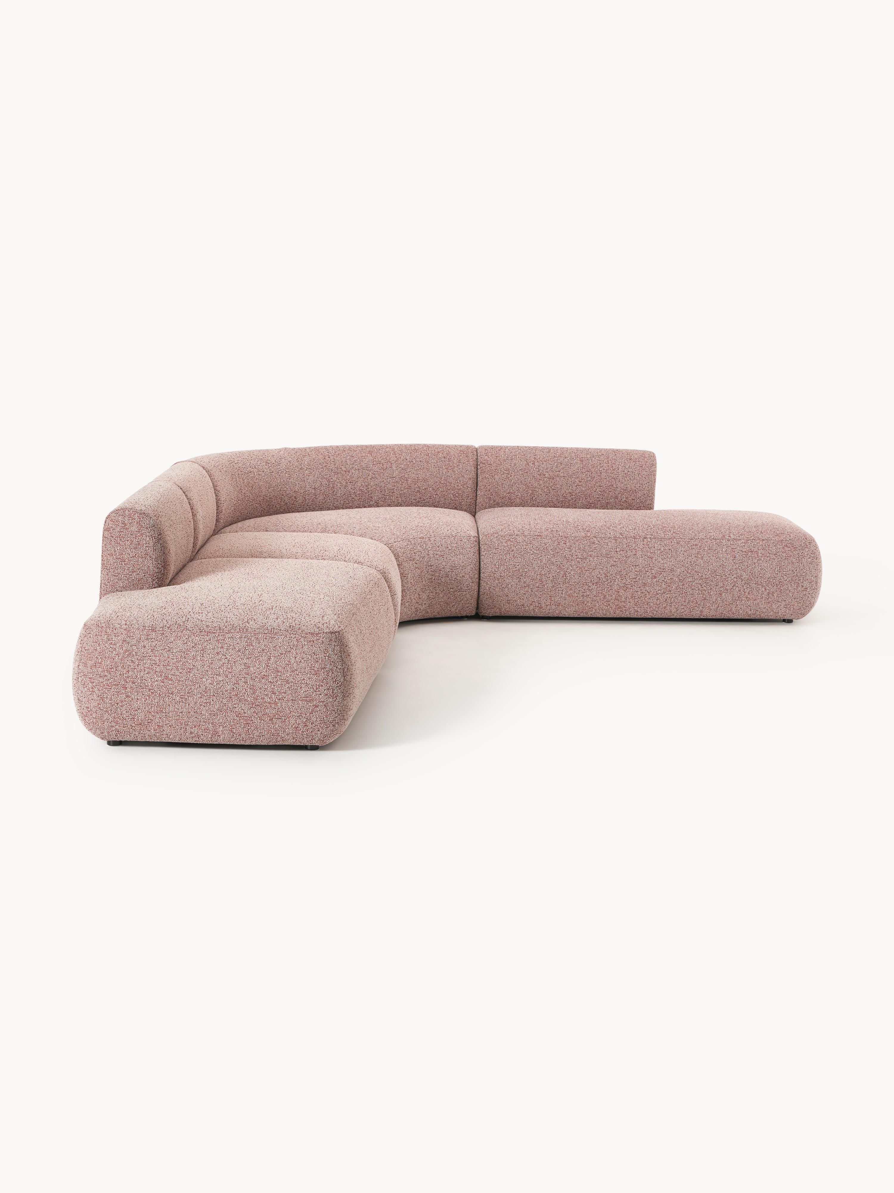 Modulares Bouclé-Ecksofa Sofia (4-Sitzer)