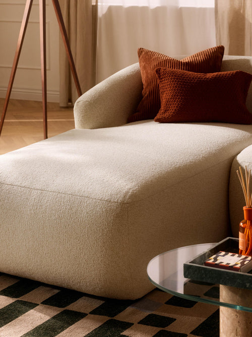 Bouclé-Chaise-Eckmodul Sofia