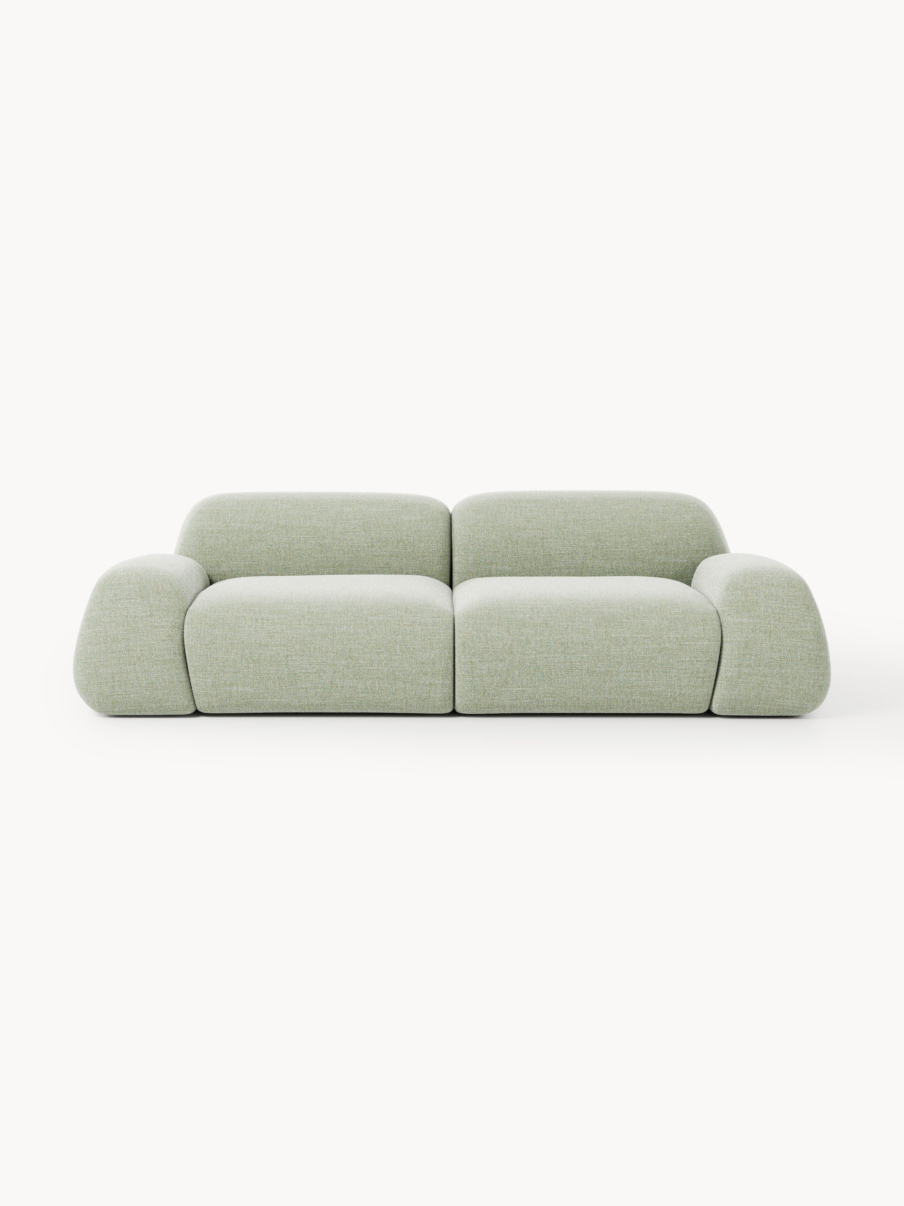 Modulares Bouclé-Sofa Wolke (3-Sitzer)