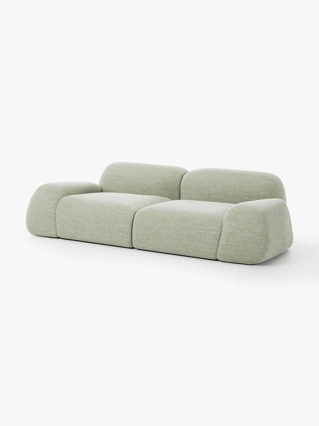 Modulares Bouclé-Sofa Wolke (3-Sitzer)