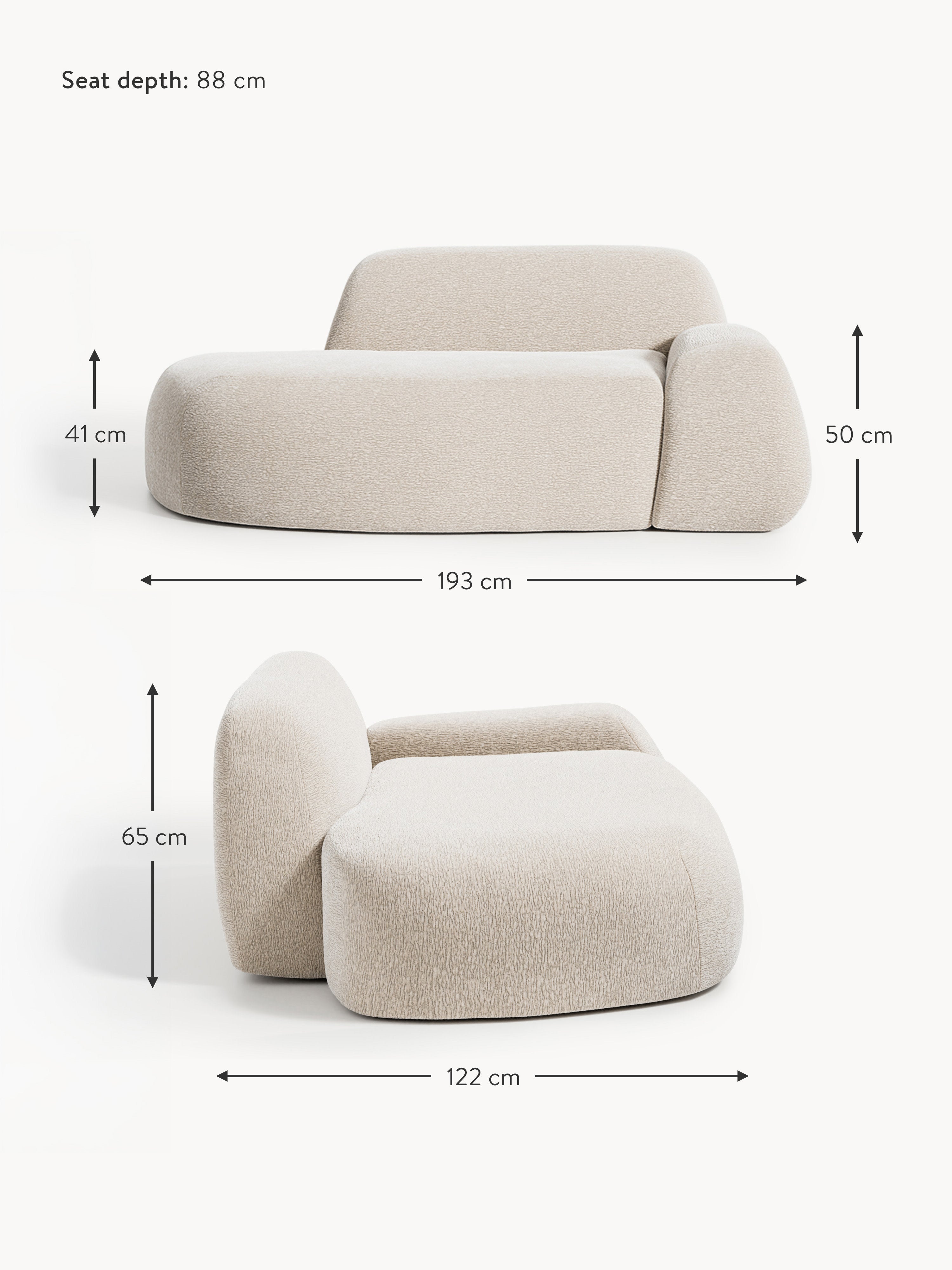 Sofa Wolke (2-Sitzer) mit Chaiselongue
