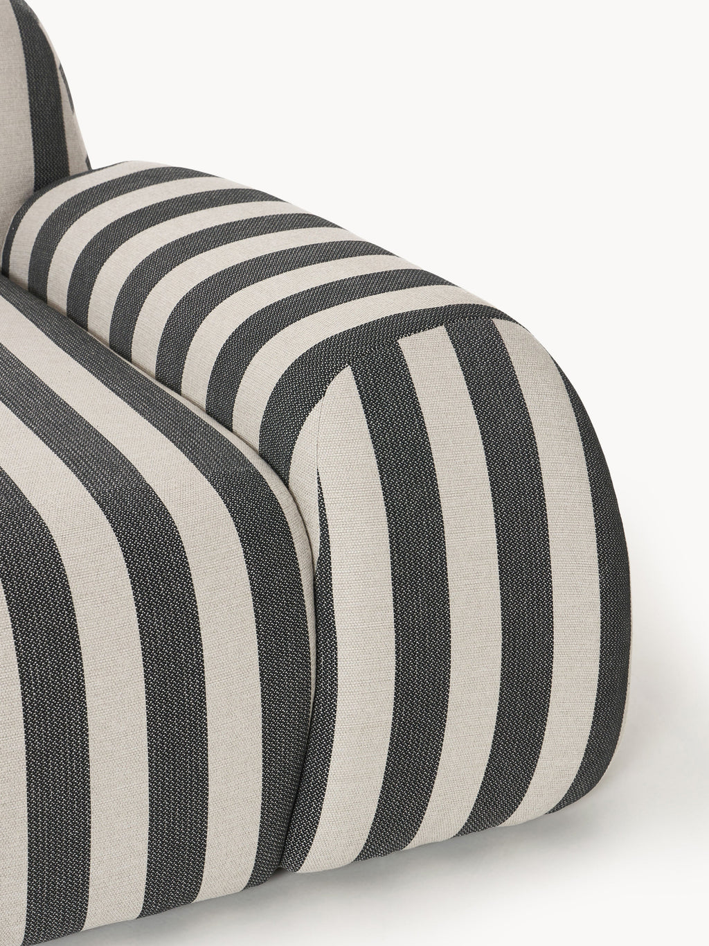 Modulares Gestreiftes Sofa Wolke (3-Sitzer)