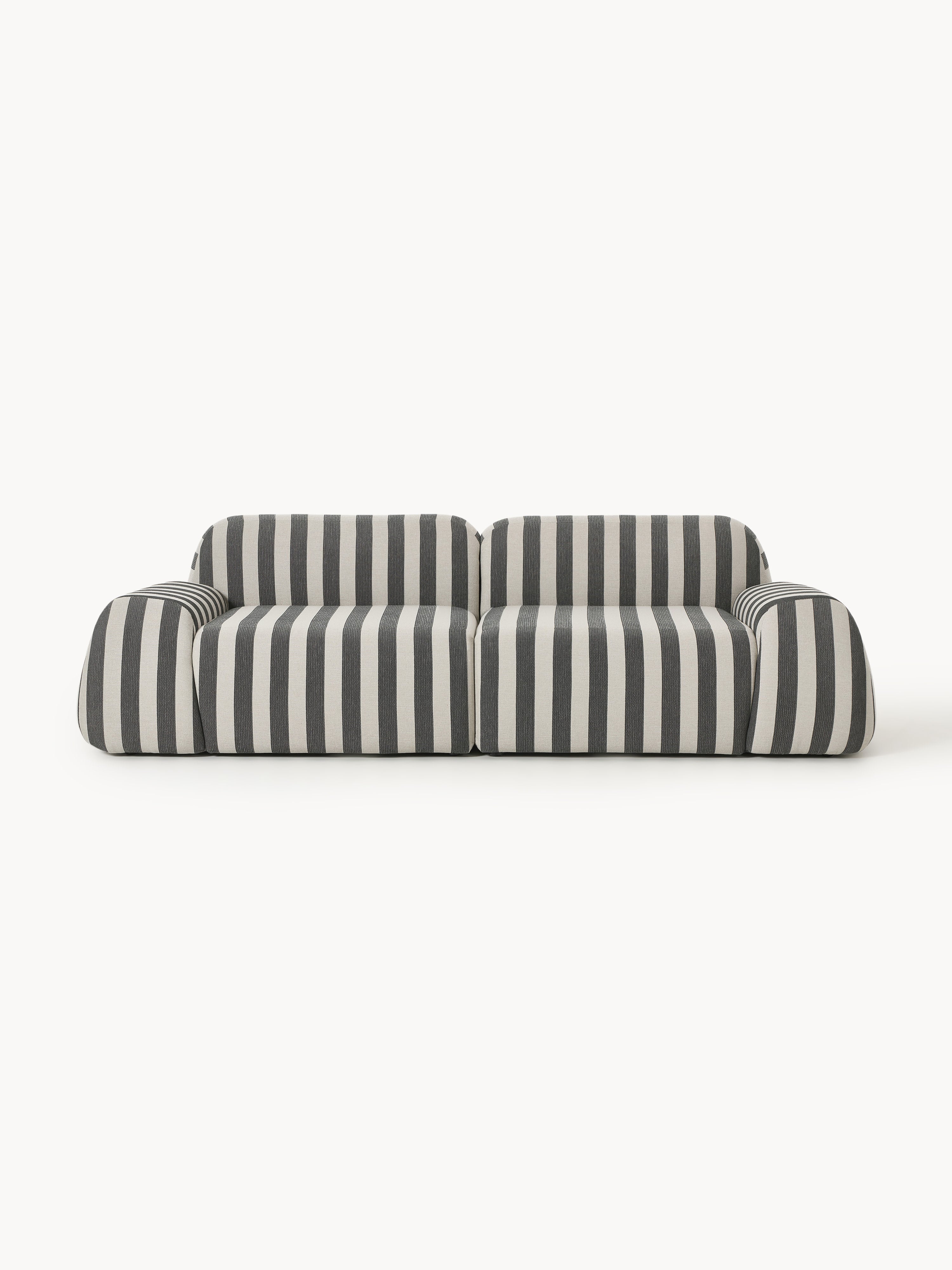 Galeriebild 1 - Modulares Gestreiftes Sofa Wolke (3-Sitzer)