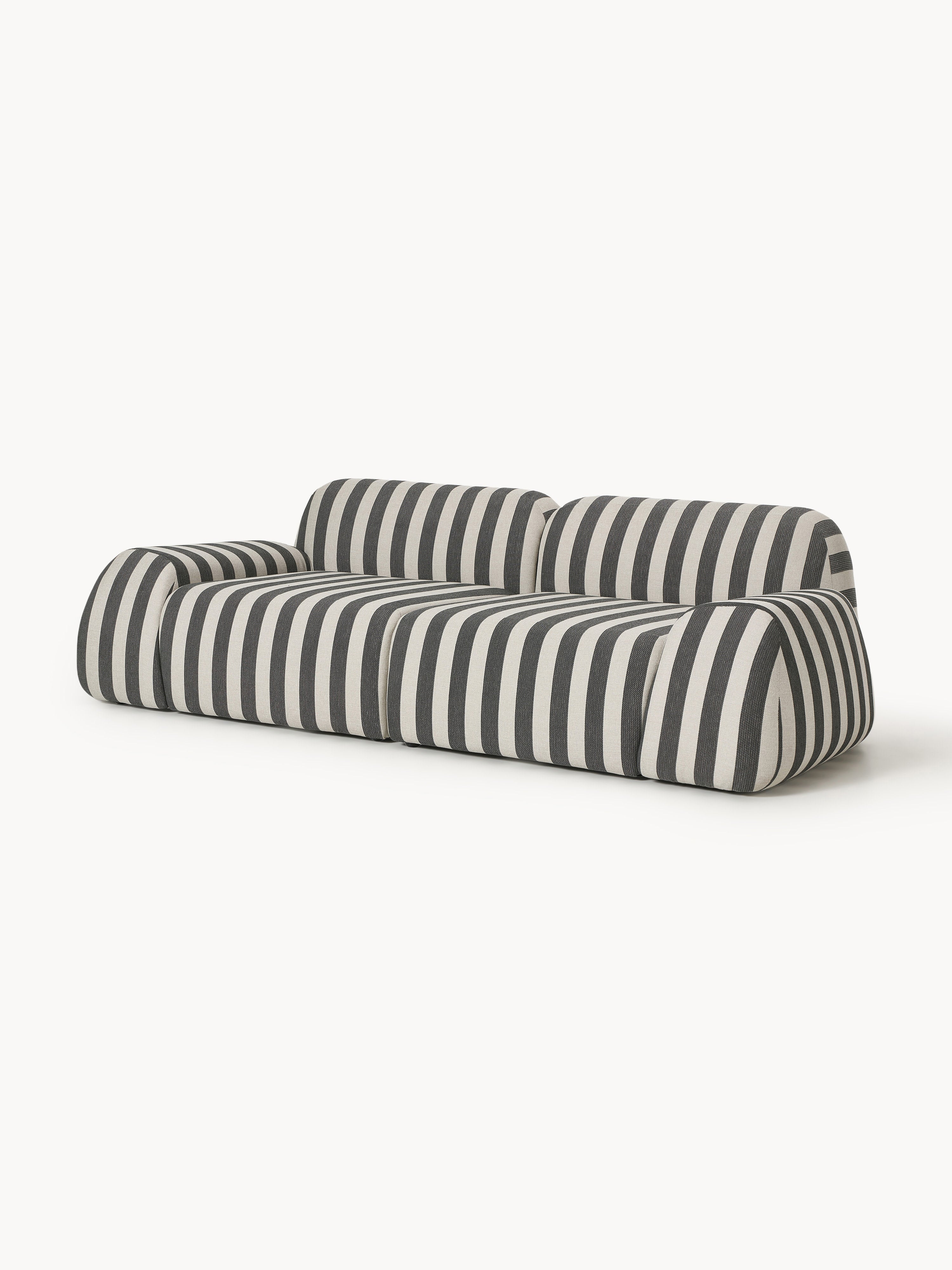 Modulares Gestreiftes Sofa Wolke (3-Sitzer)