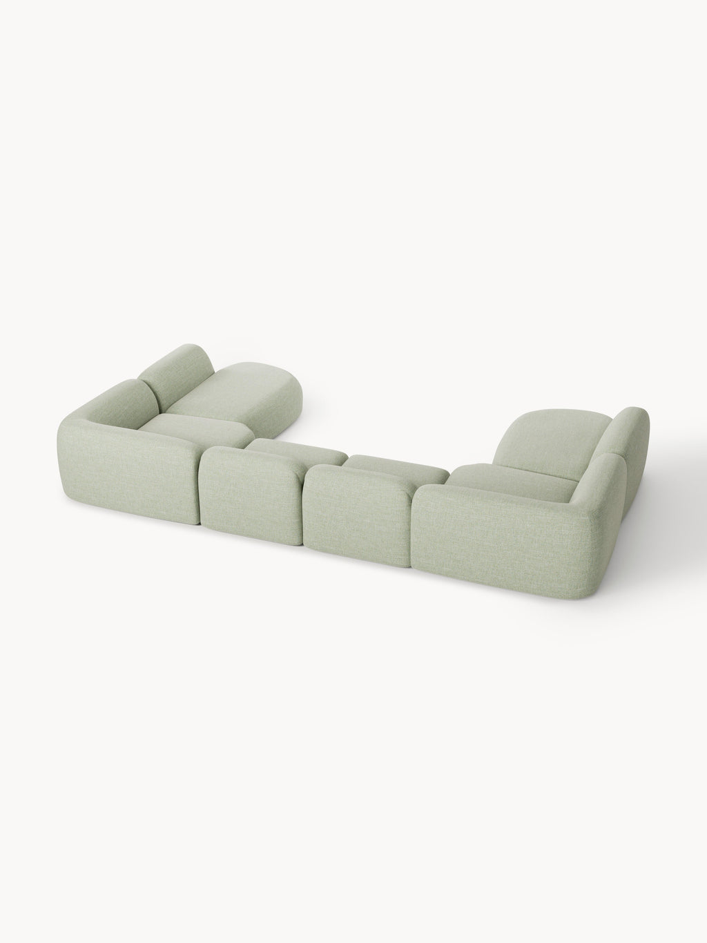 Modulares Bouclé-XL-Sofa Wolke
