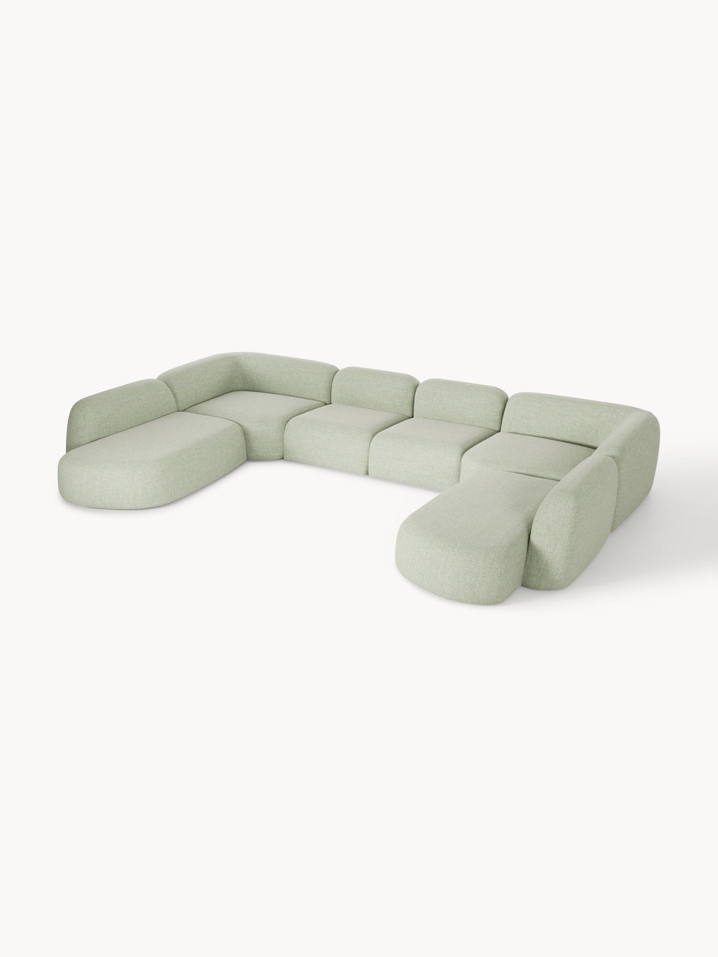 Galeriebild 1 - Modulares Bouclé-XL-Sofa Wolke