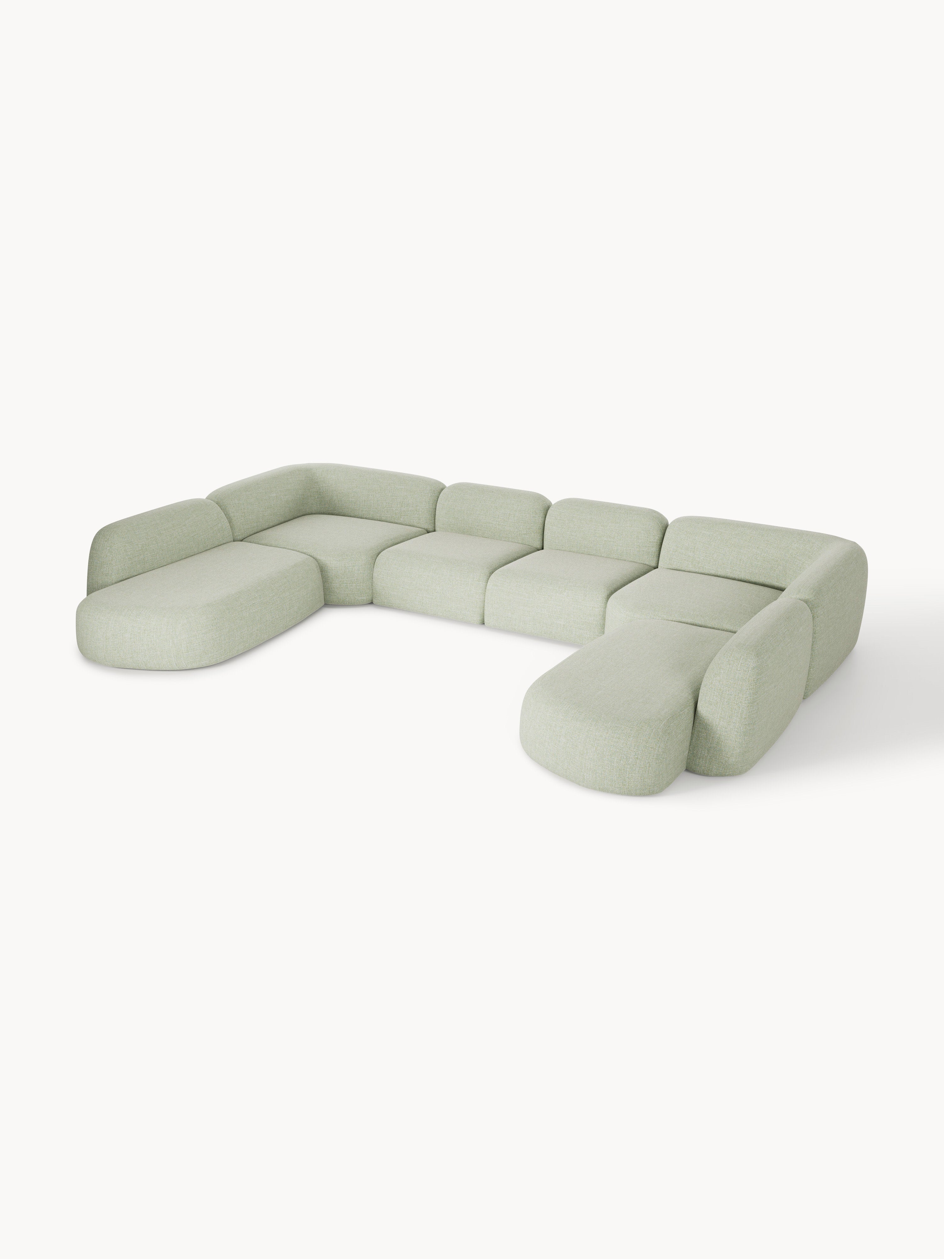 Galeriebild 1 - Modulares Bouclé-XL-Sofa Wolke