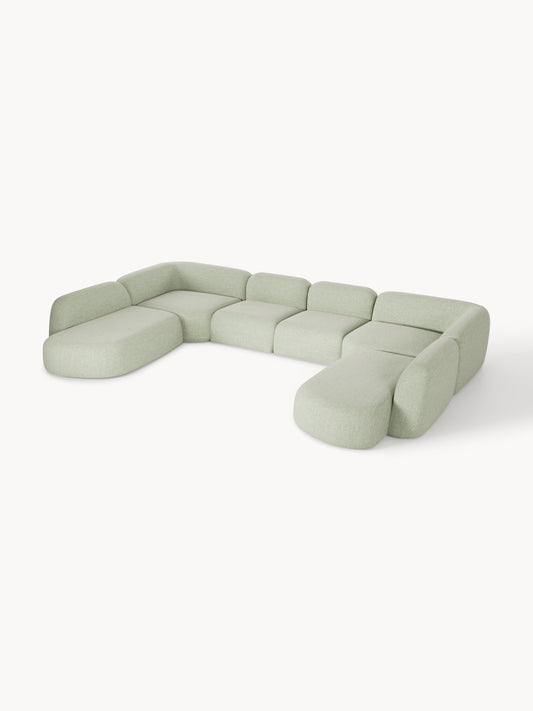 Galeriebild 1 - Modulares Bouclé-XL-Sofa Wolke