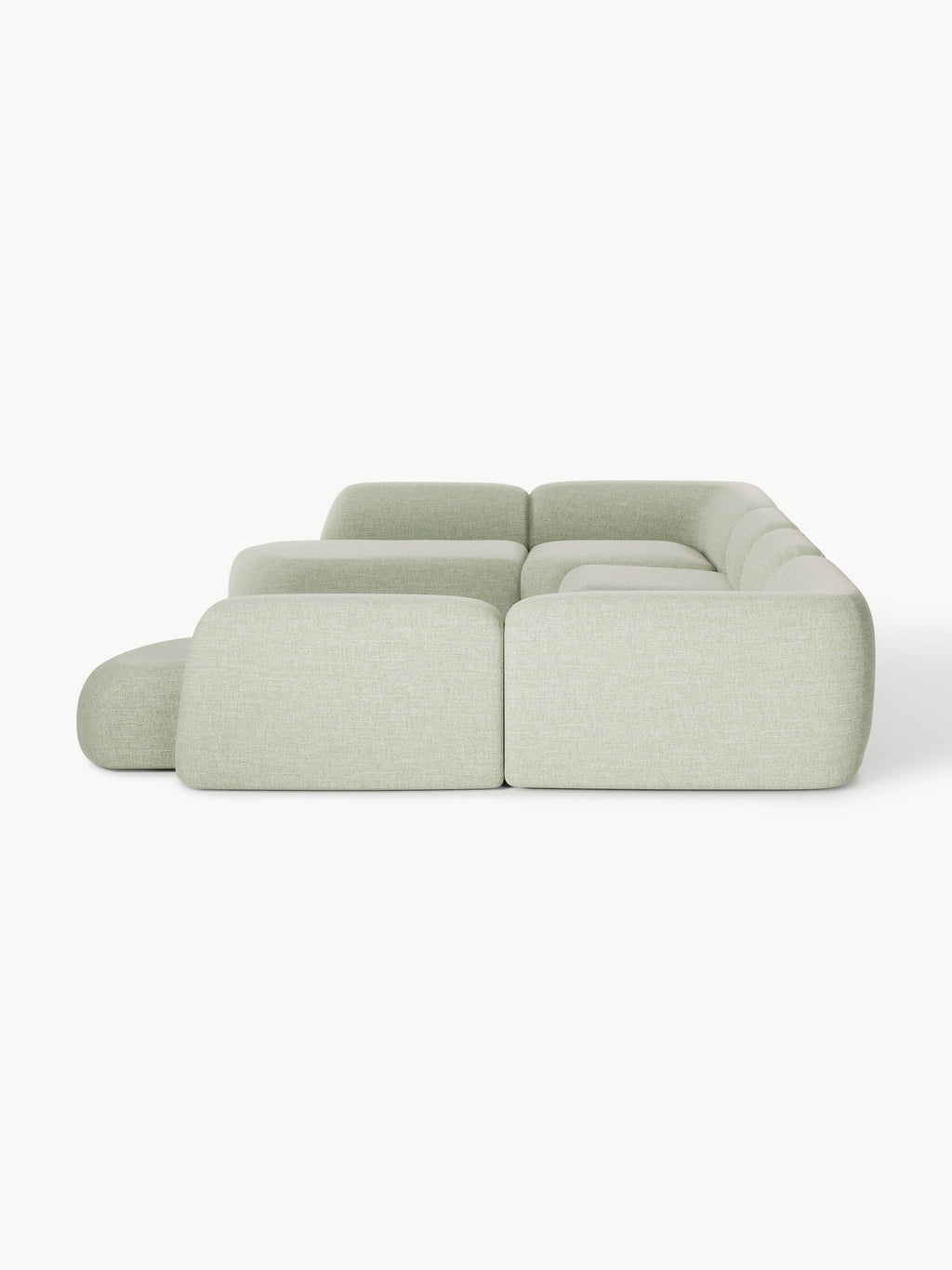 Modulares Bouclé-XL-Sofa Wolke