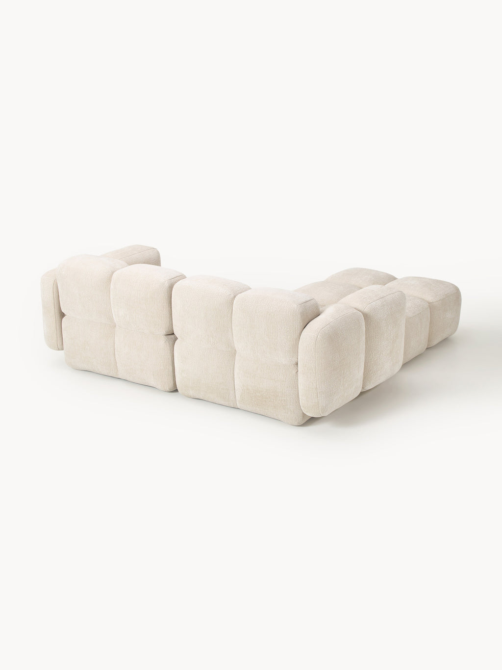 Modulares Sofa Tayla (3-Sitzer) mit Hocker (links/rechts)