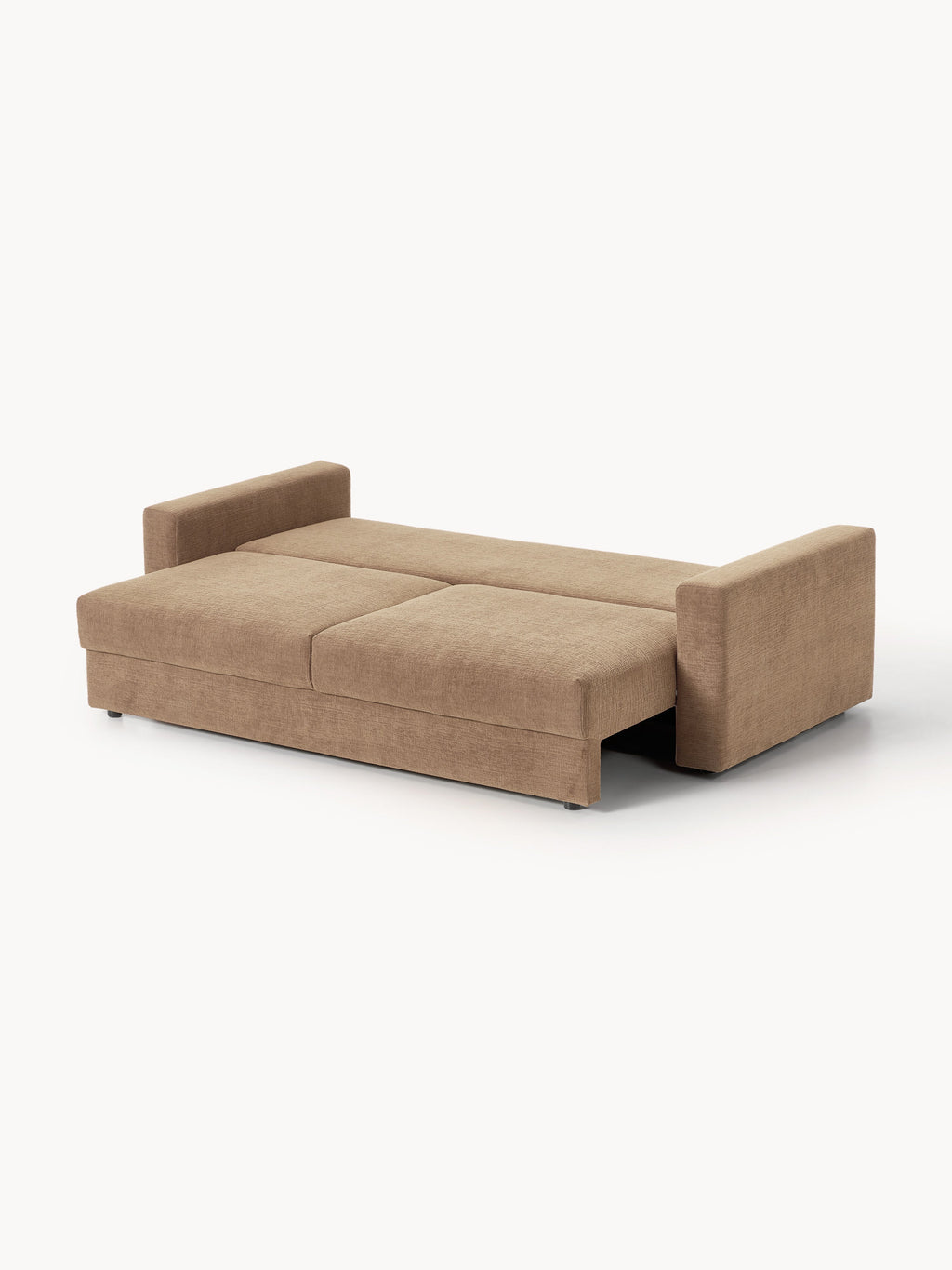 Samt-Schlafsofa Tasha (3-Sitzer) mit Stauraum