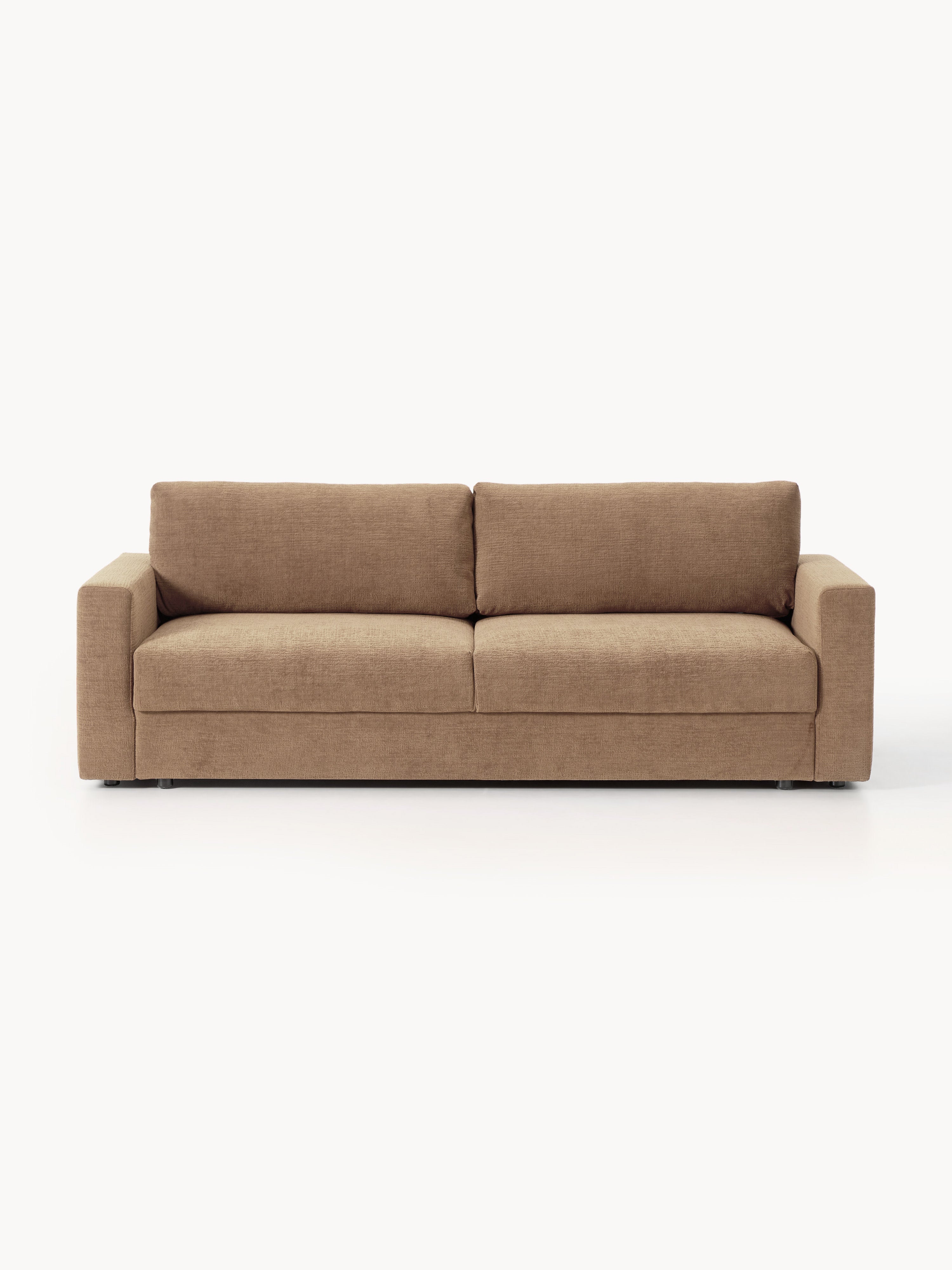 Galeriebild 1 - Samt-Schlafsofa Tasha (3-Sitzer) mit Stauraum